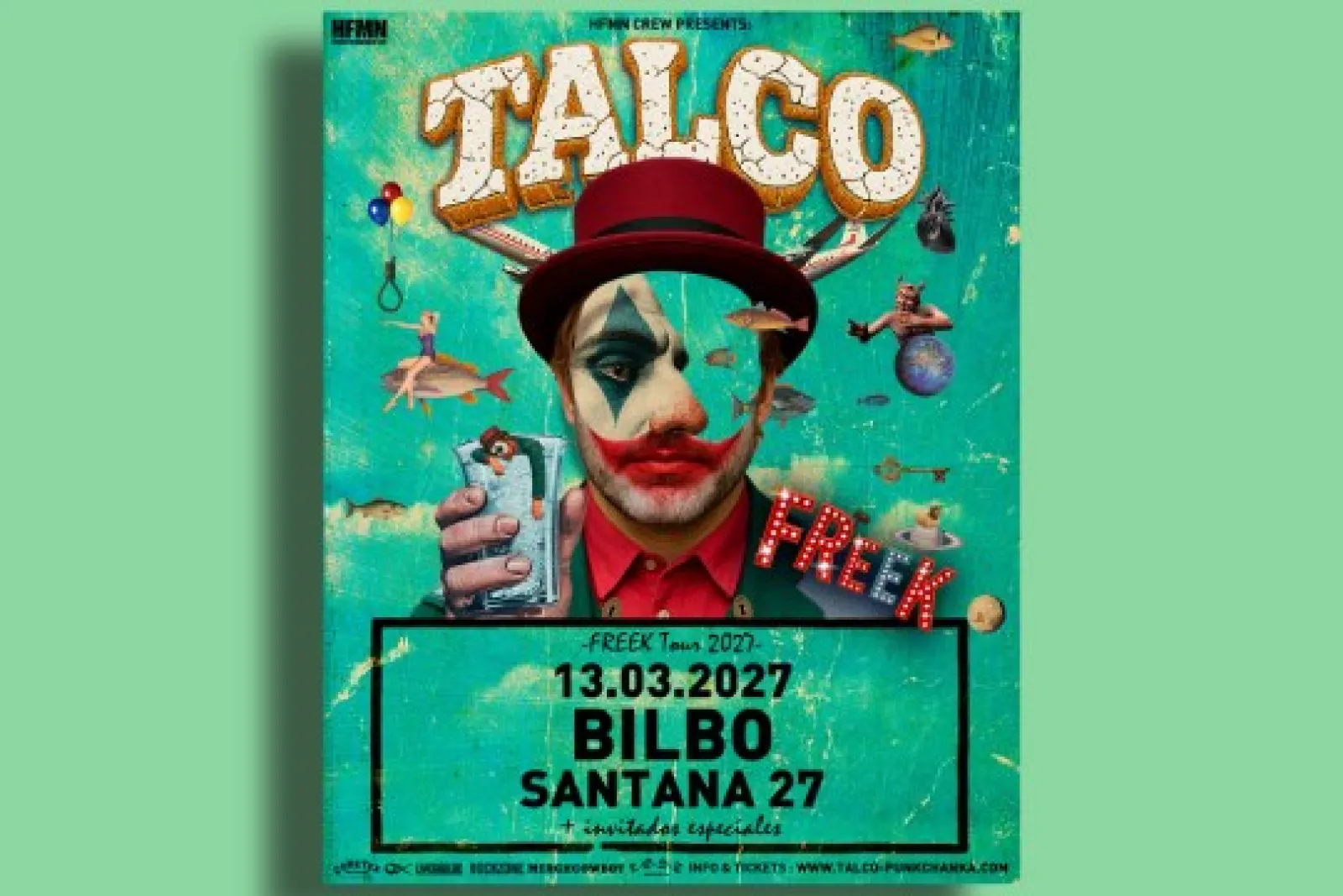 Entradas concierto TALCO (13 de marzo - Bilbao)