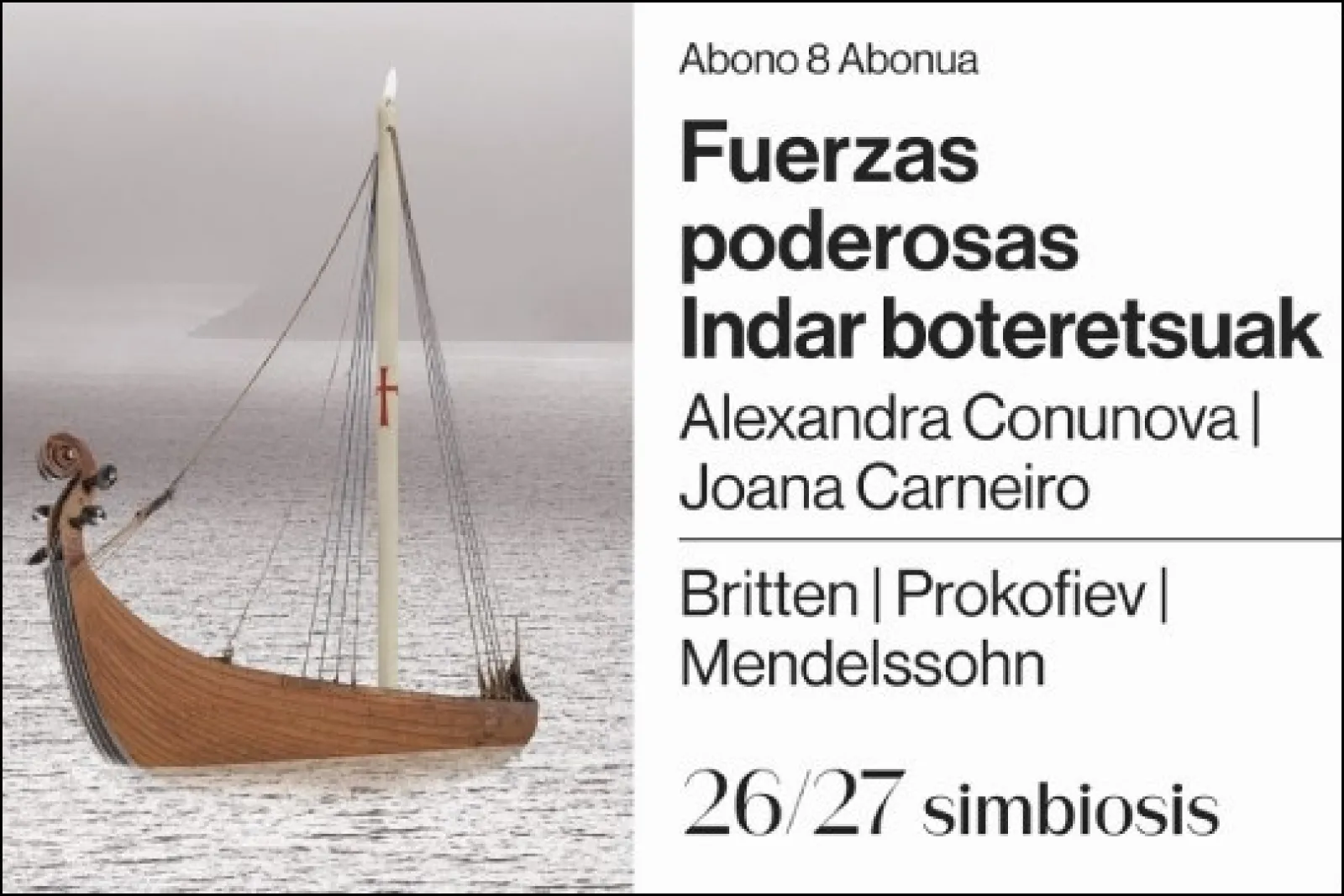 Orquesta Sinfónica de Navarra 2026/27: "Fuerzas poderosas"