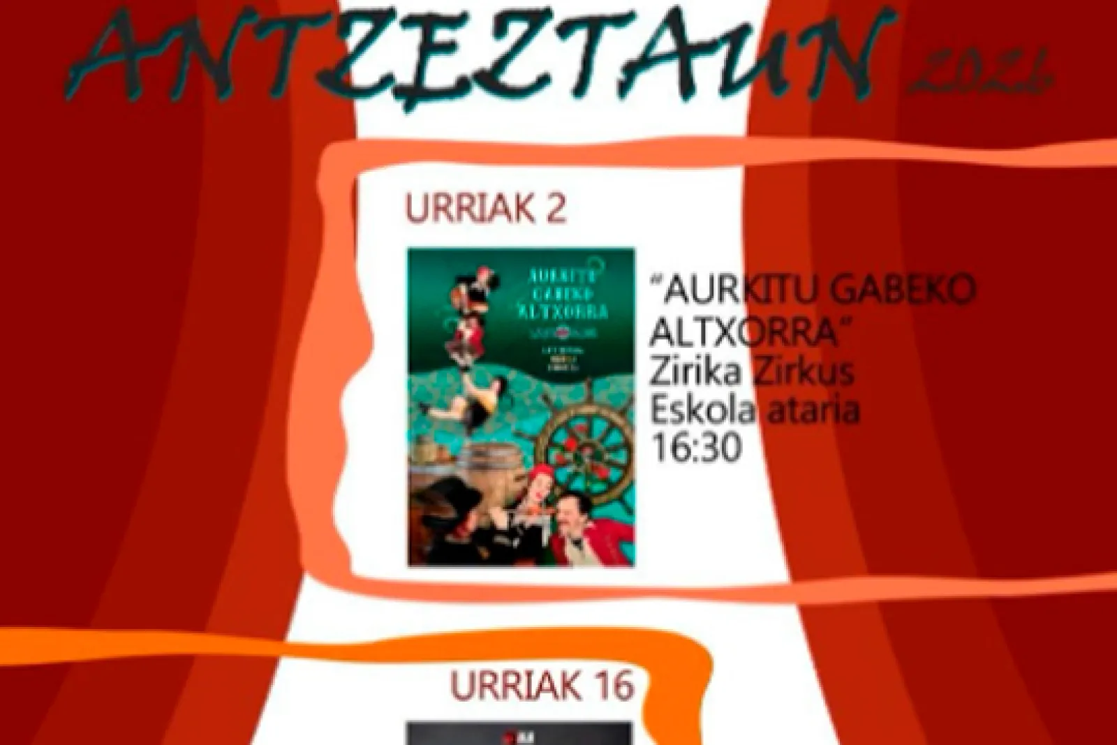 Antzeztaun 2026 - Festival de Teatro de Ataun