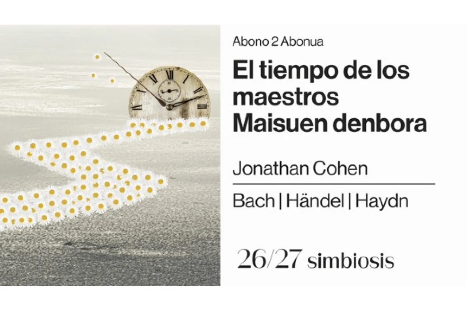 Orquesta Sinfónica de Navarra 2026/27: "El tiempo de los maestros"