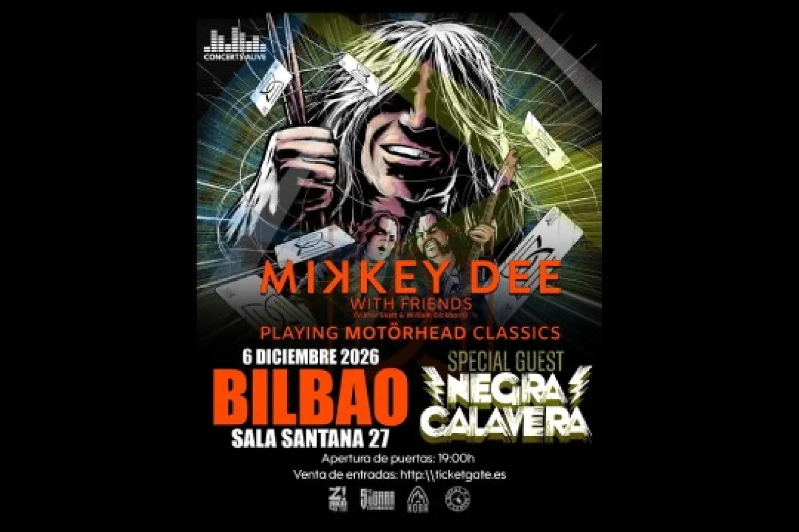 Entradas Mikkey Dee with Friends + Negra Calavera (6 de diciembre - Bilbao)