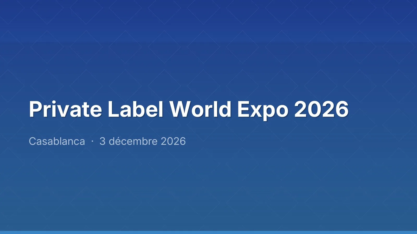 Private Label World Expo 2026