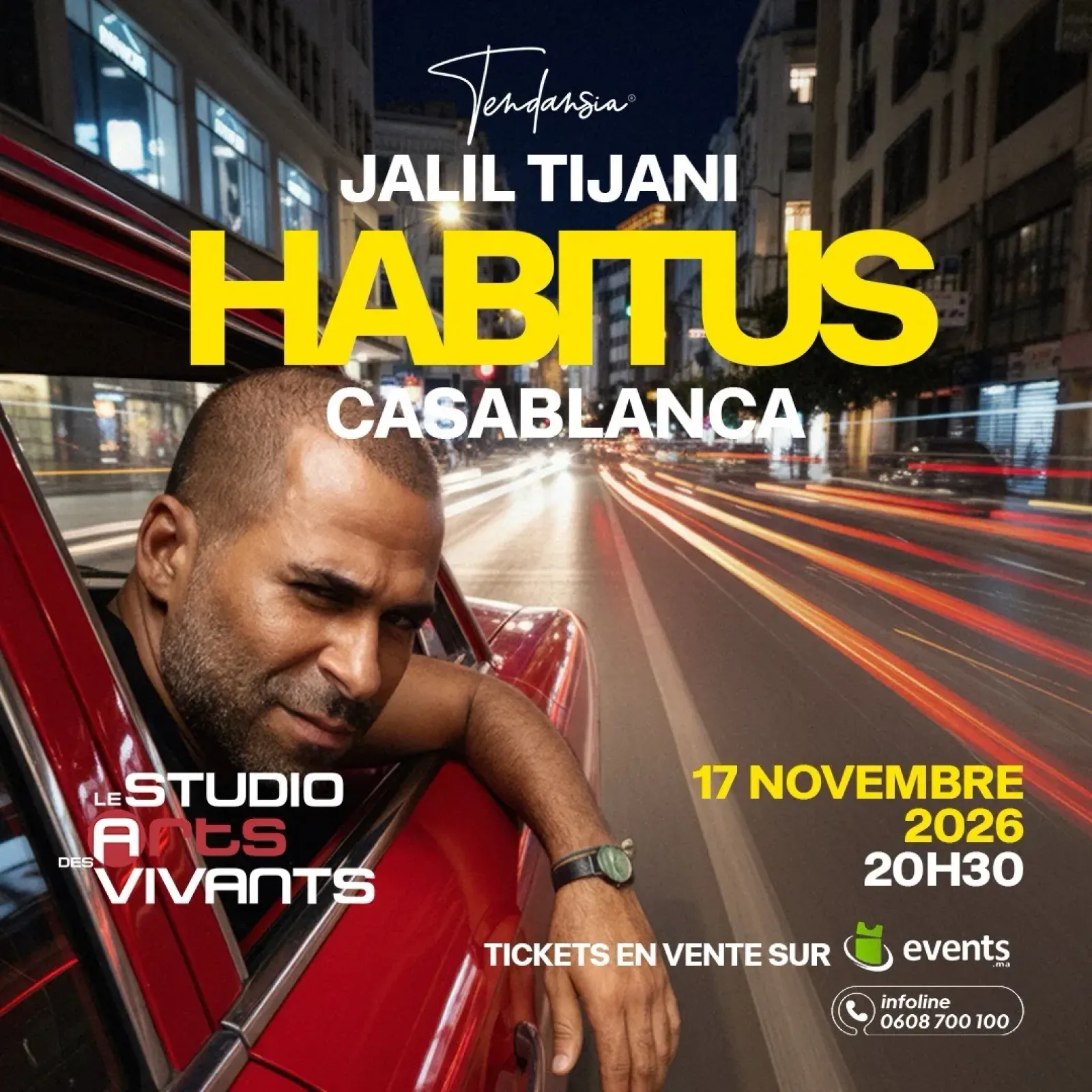 Jalil Tijani — nouveau spectacle « Habitus » à Casablanca