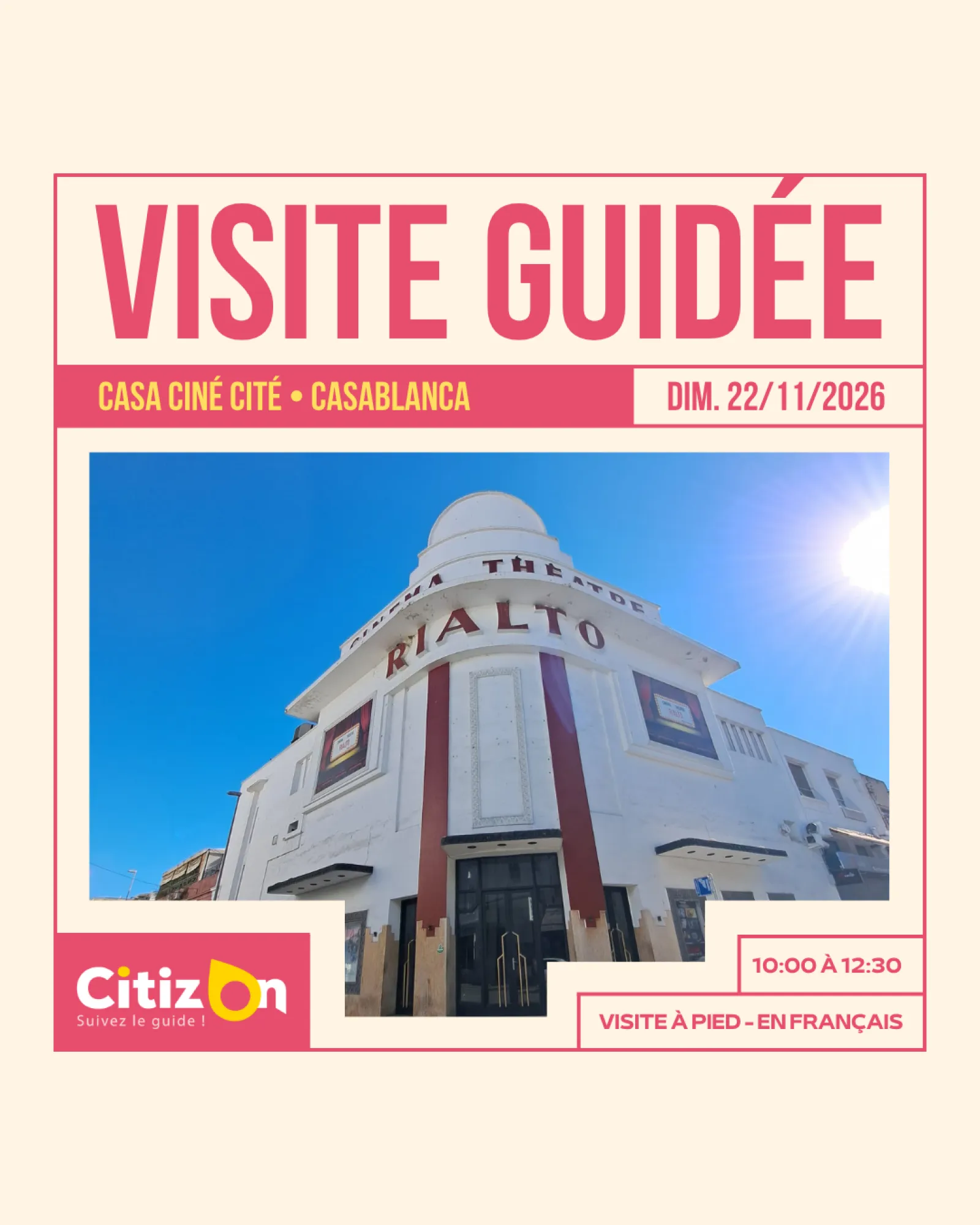 Visite guidée CitizOn — Casa Ciné Cité