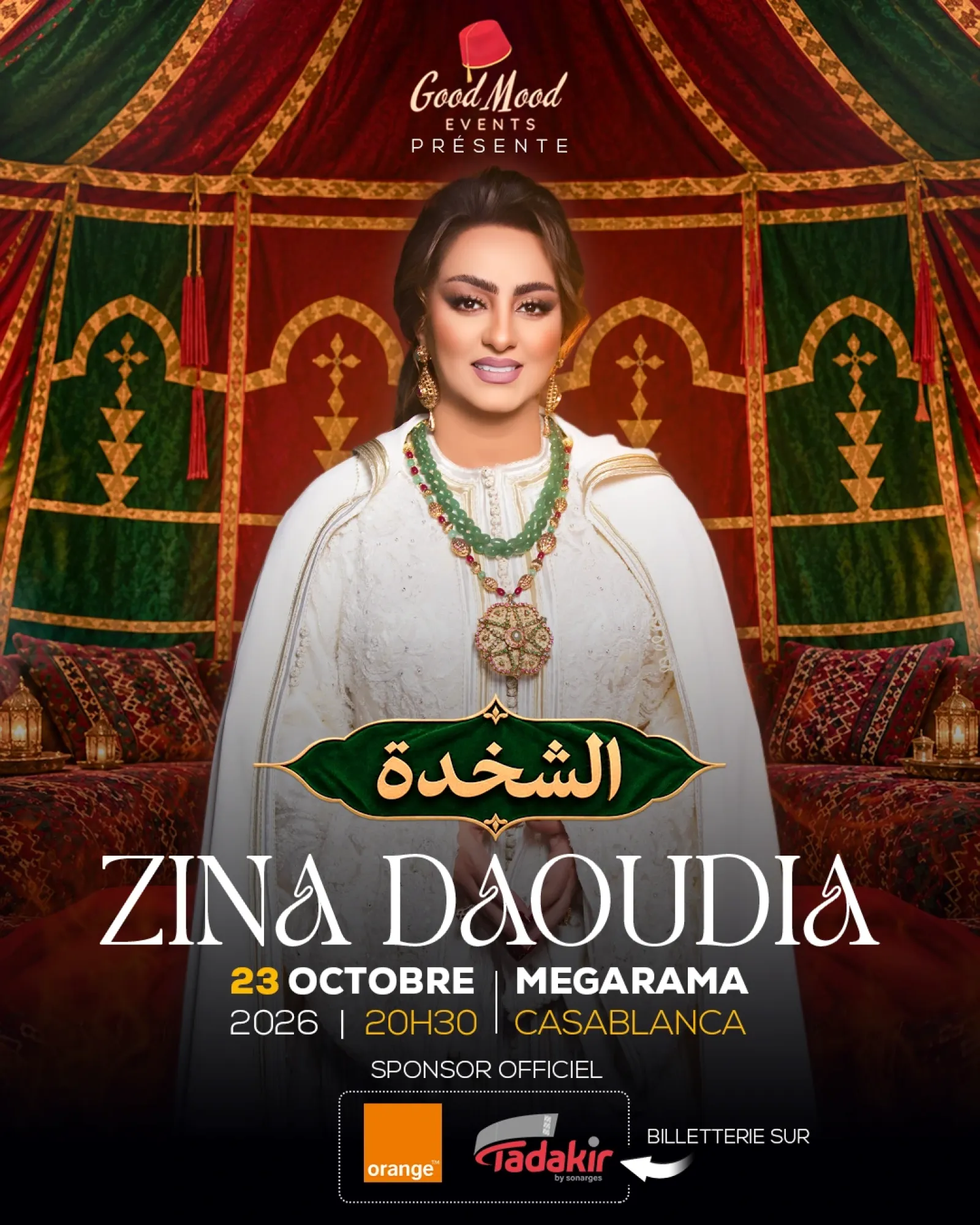Chakhda — Zina Daoudia en concert au Megarama Casablanca
