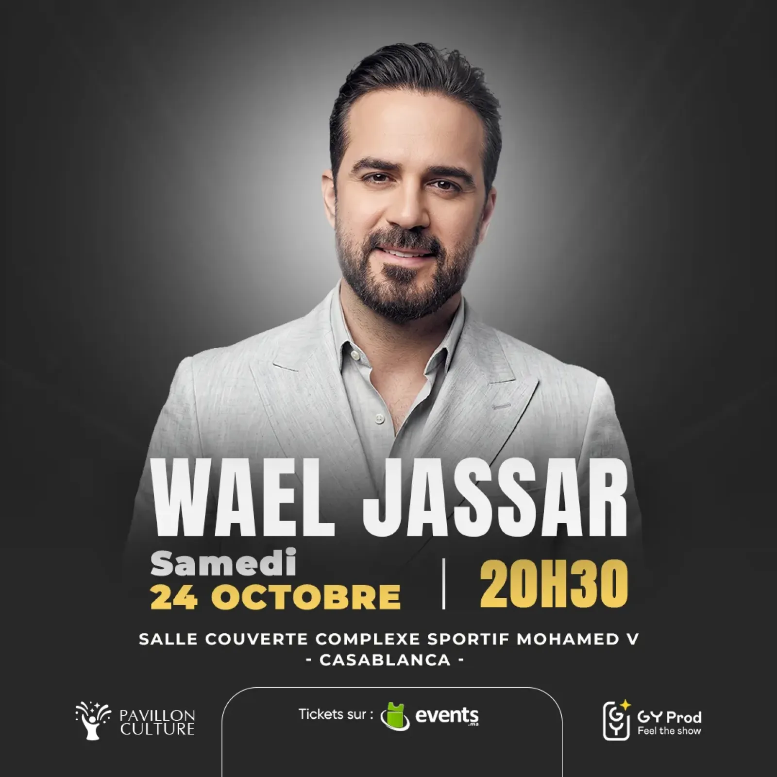 Wael Jassar en concert à Casablanca