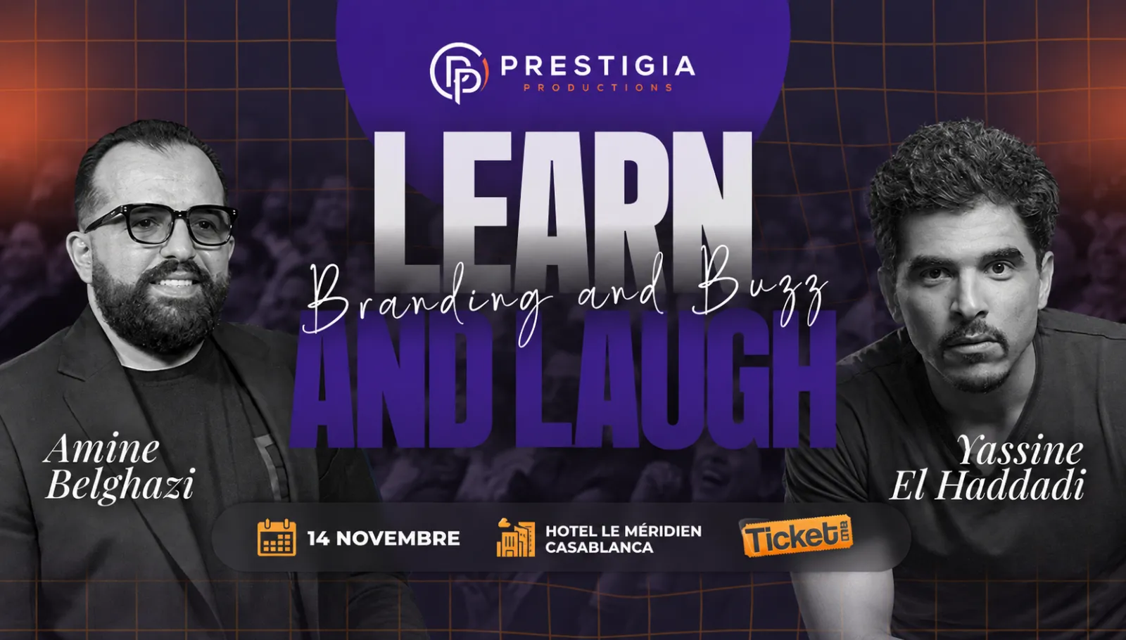 Learn & Laugh — masterclass branding et stand-up (Prestigia Productions)