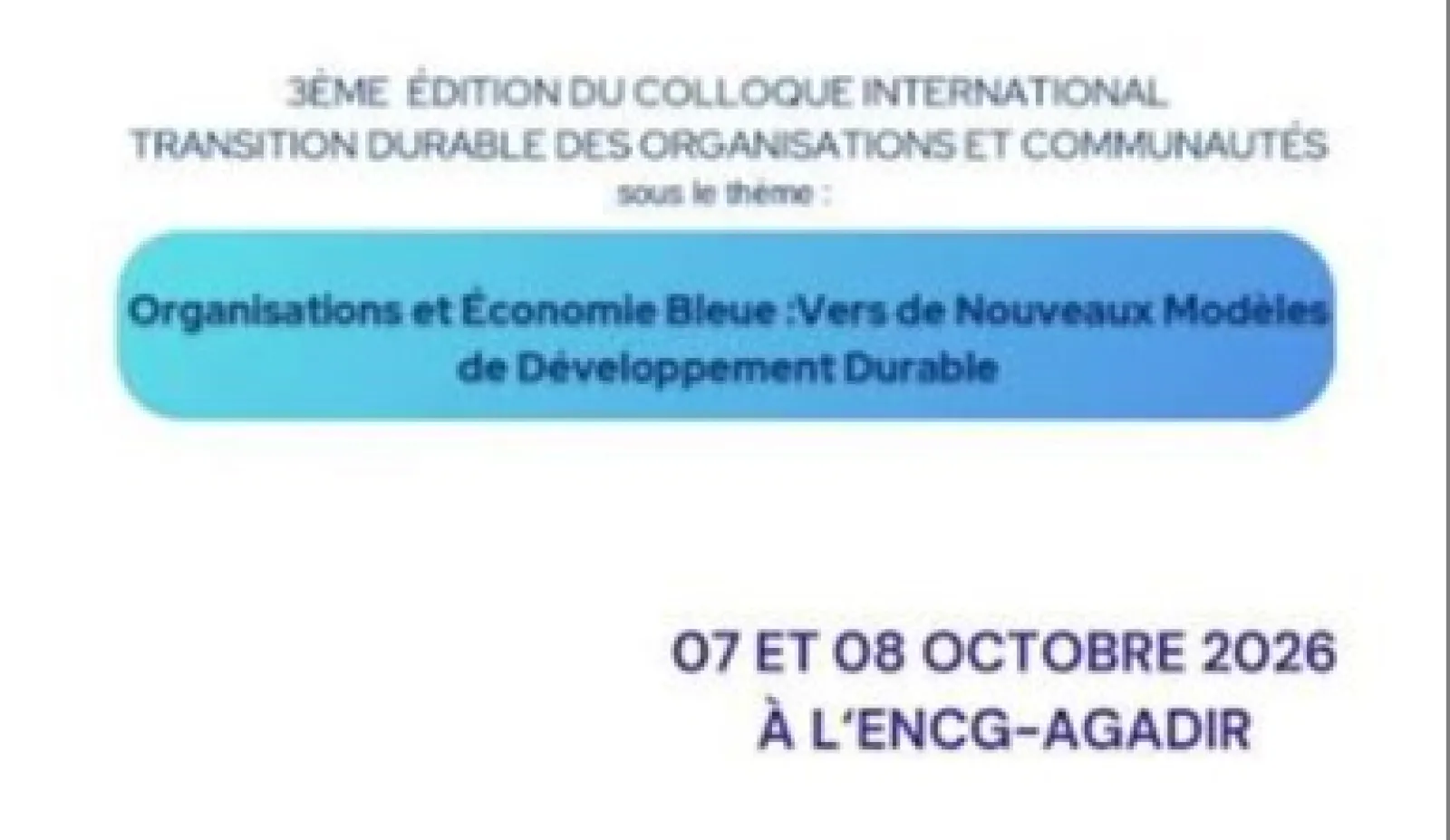 CITDOC'26 — Sustainable Transition of Organisations and Communities