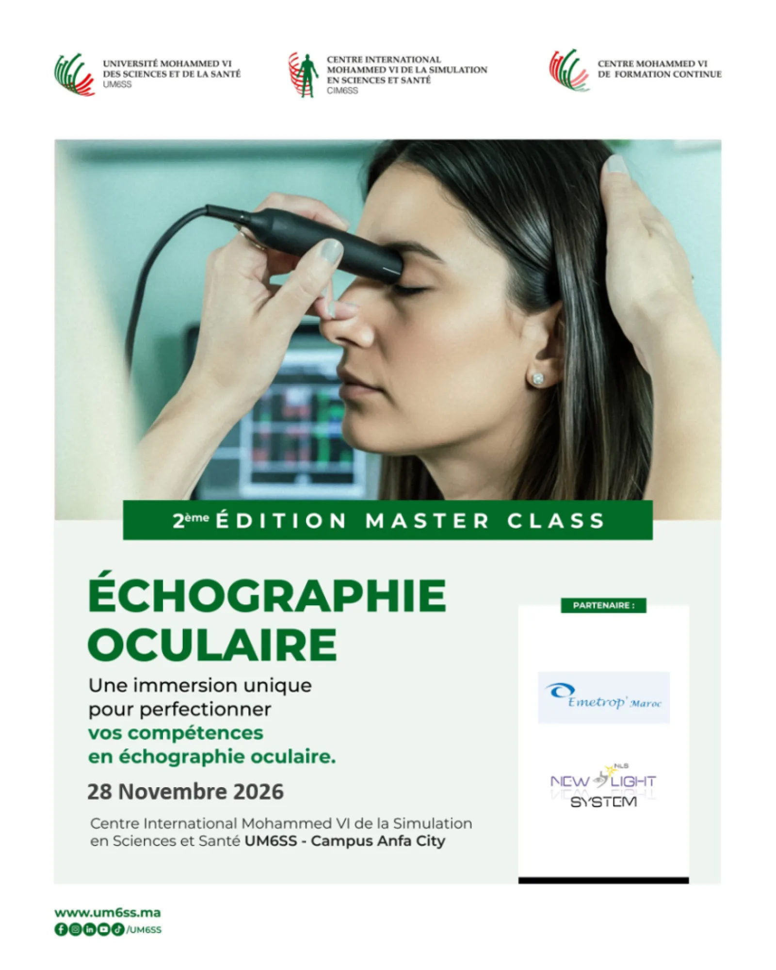 Master Class échographie oculaire (modes A, B et UBM), 2e édition — UM6SS