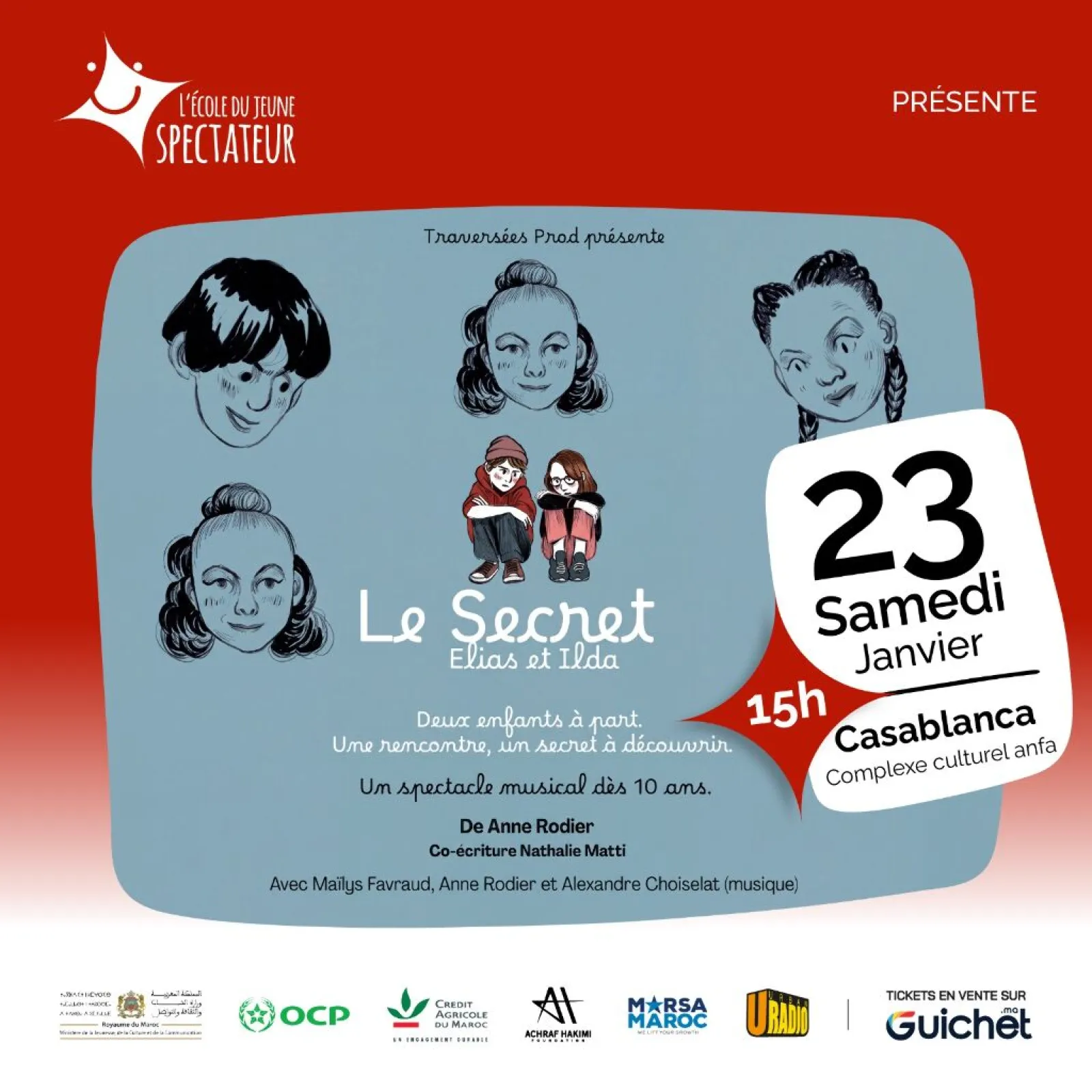 « Le Secret, Elias et Ilda » — spectacle jeune public à Casablanca