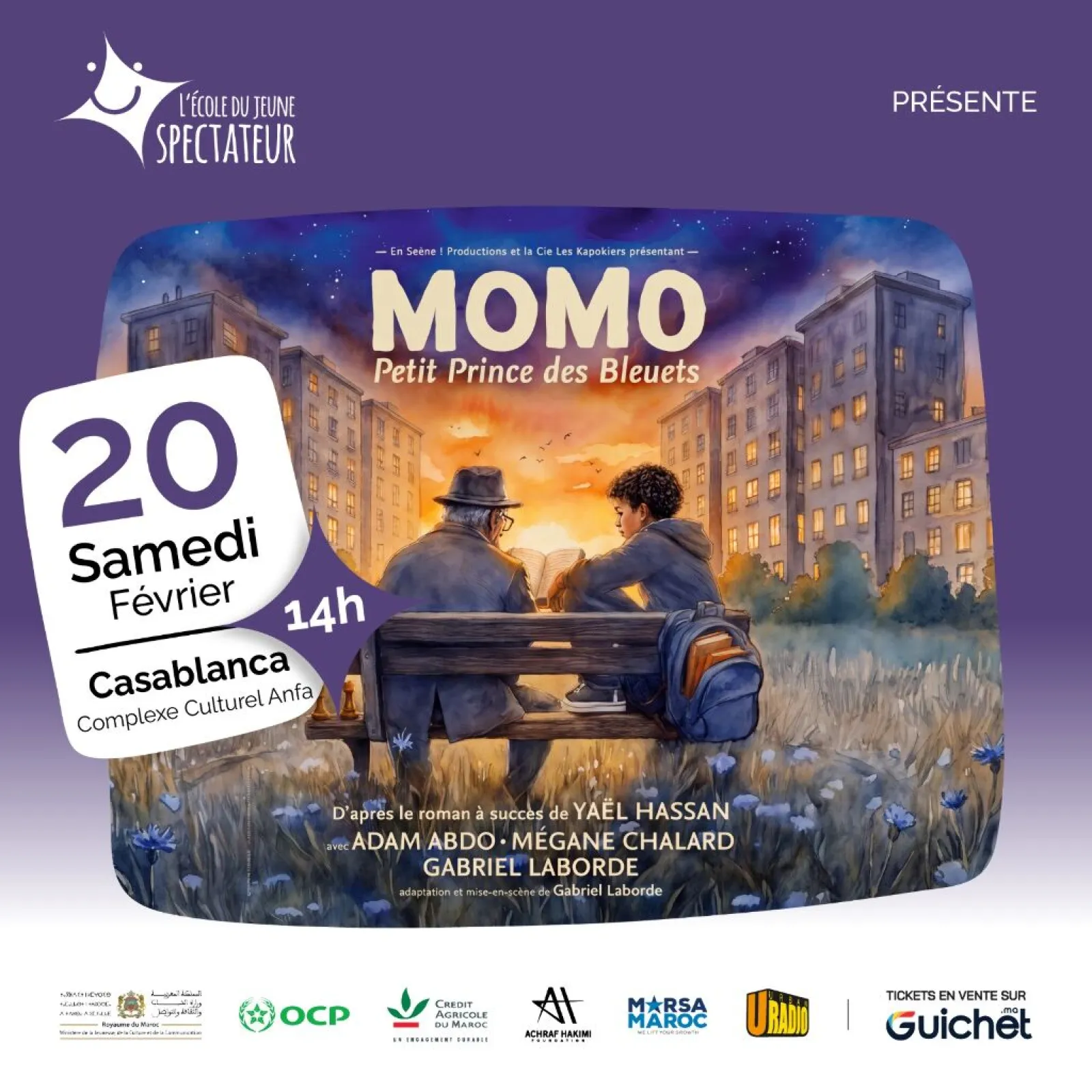 « Momo le petit prince des bleuets » — spectacle jeune public à Casablanca