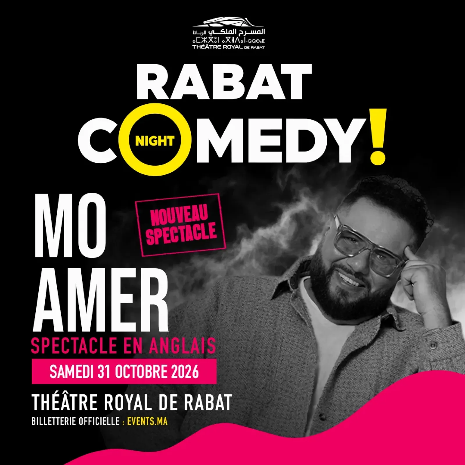 Mo Amer en stand-up au Théâtre Royal de Rabat
