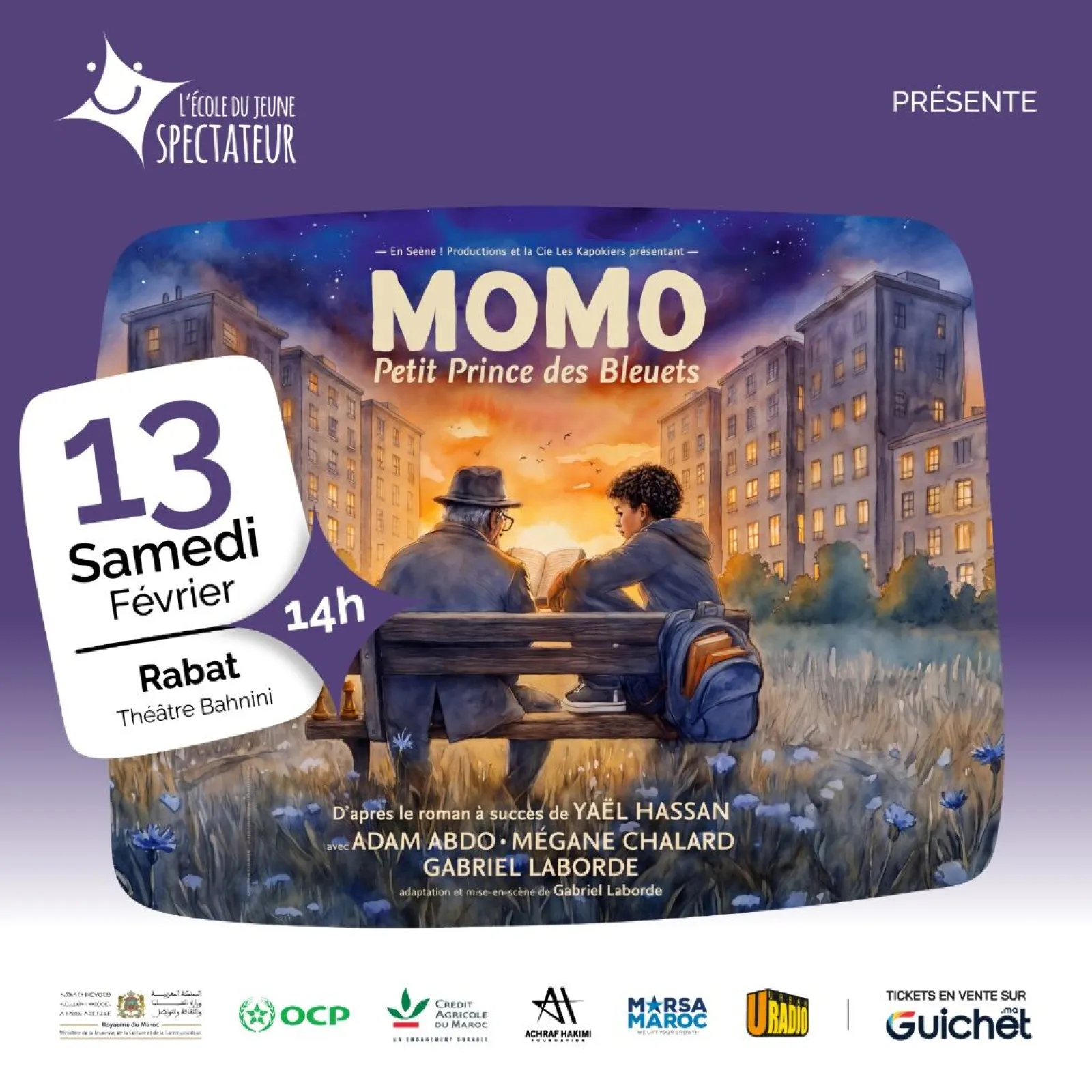 « Momo le petit prince des bleuets » — spectacle jeune public à Rabat
