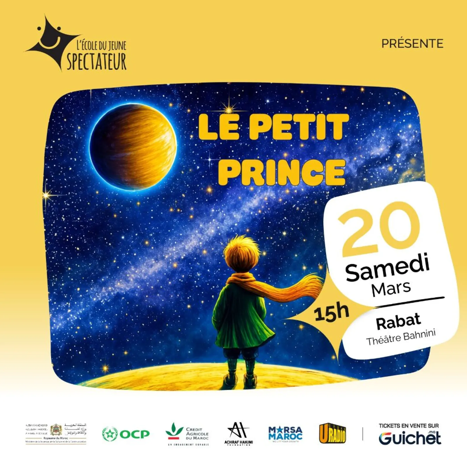 « Le Petit Prince » — spectacle jeune public à Rabat