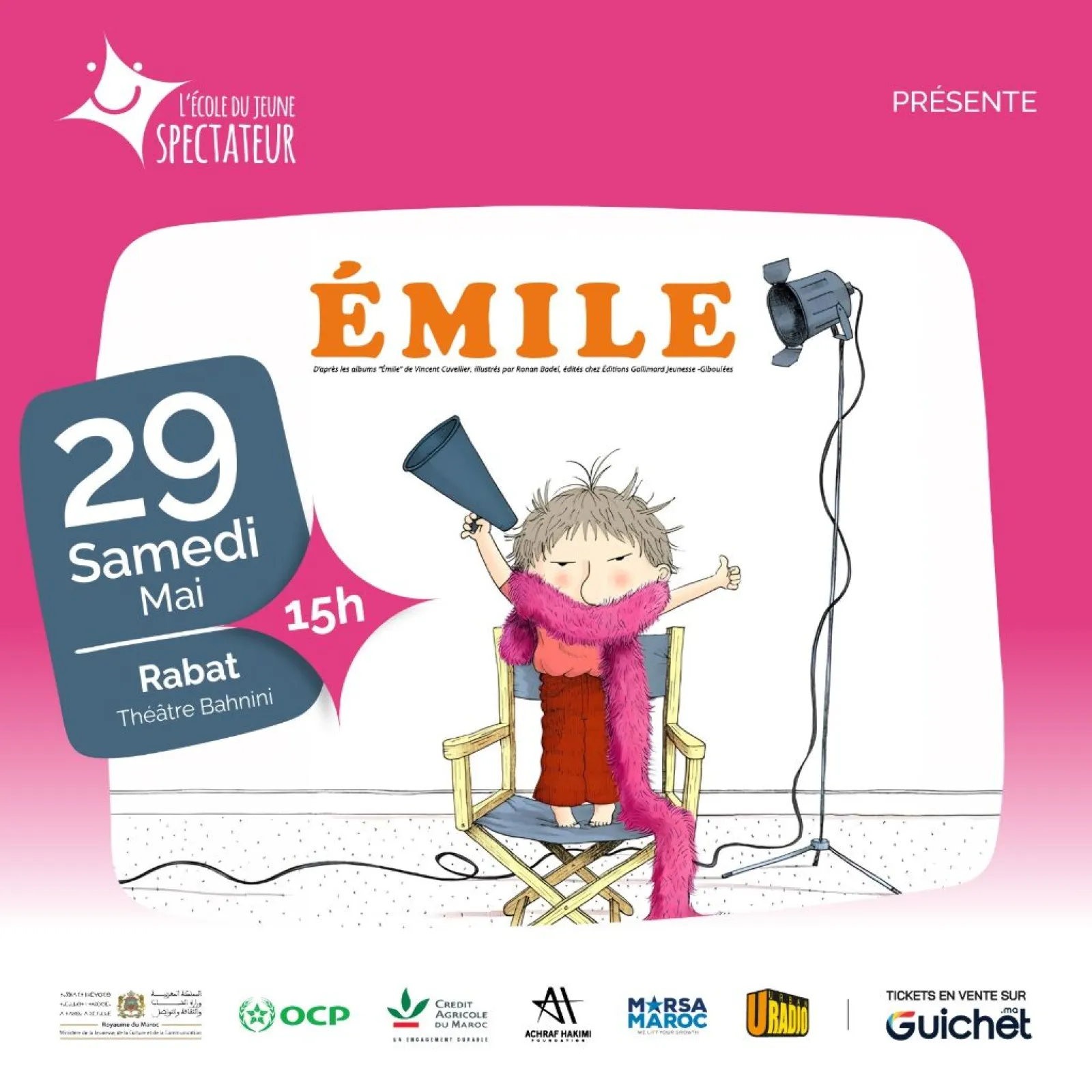 « Émile » — spectacle jeune public à Rabat