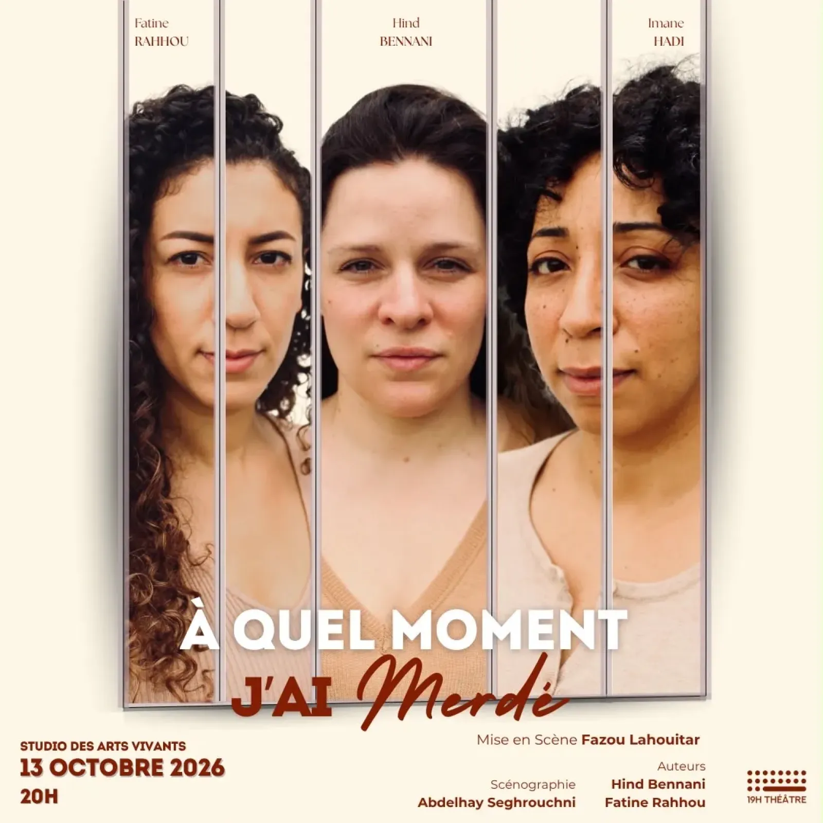 « À quel moment j'ai merdé ? » — Troupe 19h Théâtre à Casablanca