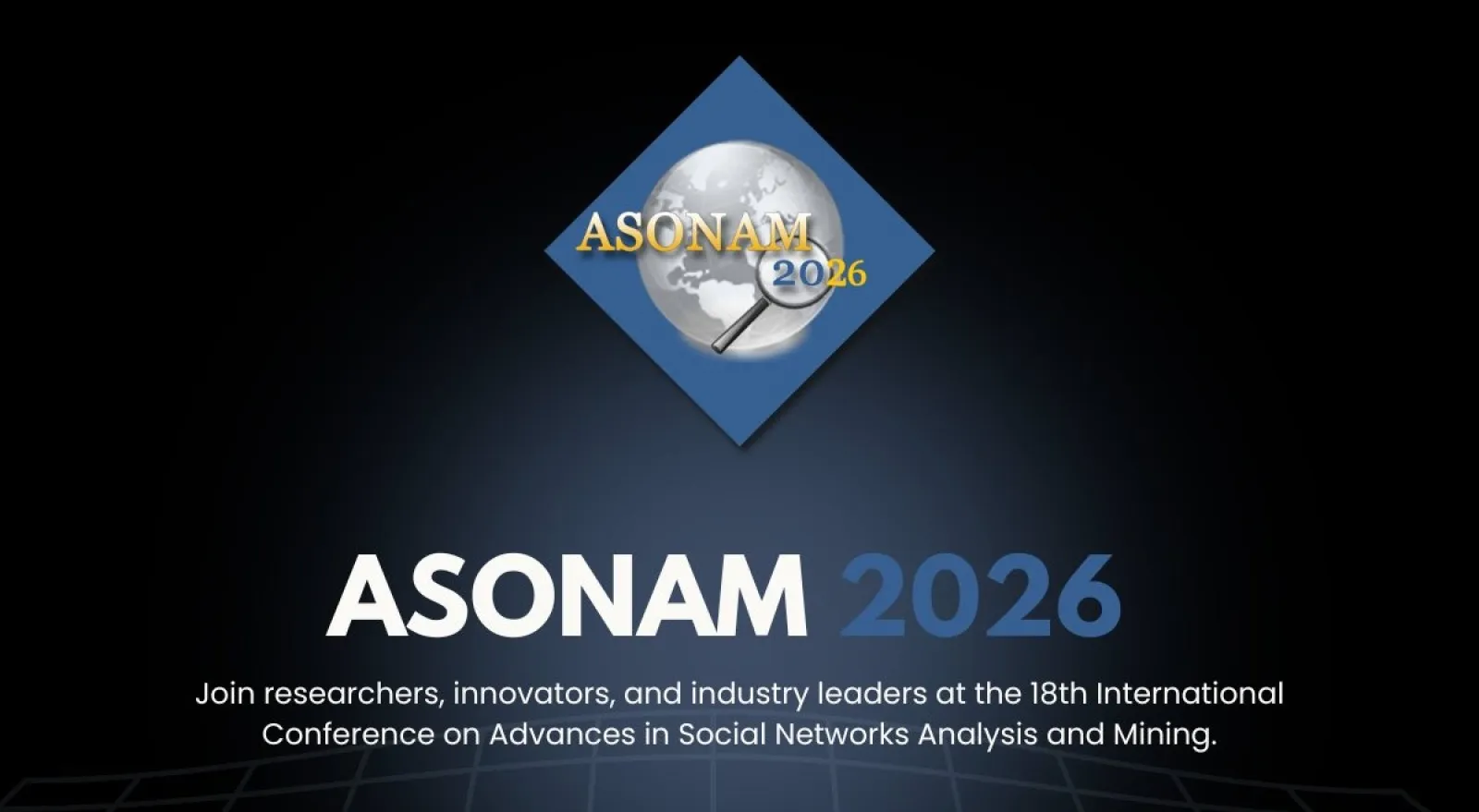 ASONAM 2026 — 18e conférence internationale sur l'analyse des réseaux sociaux