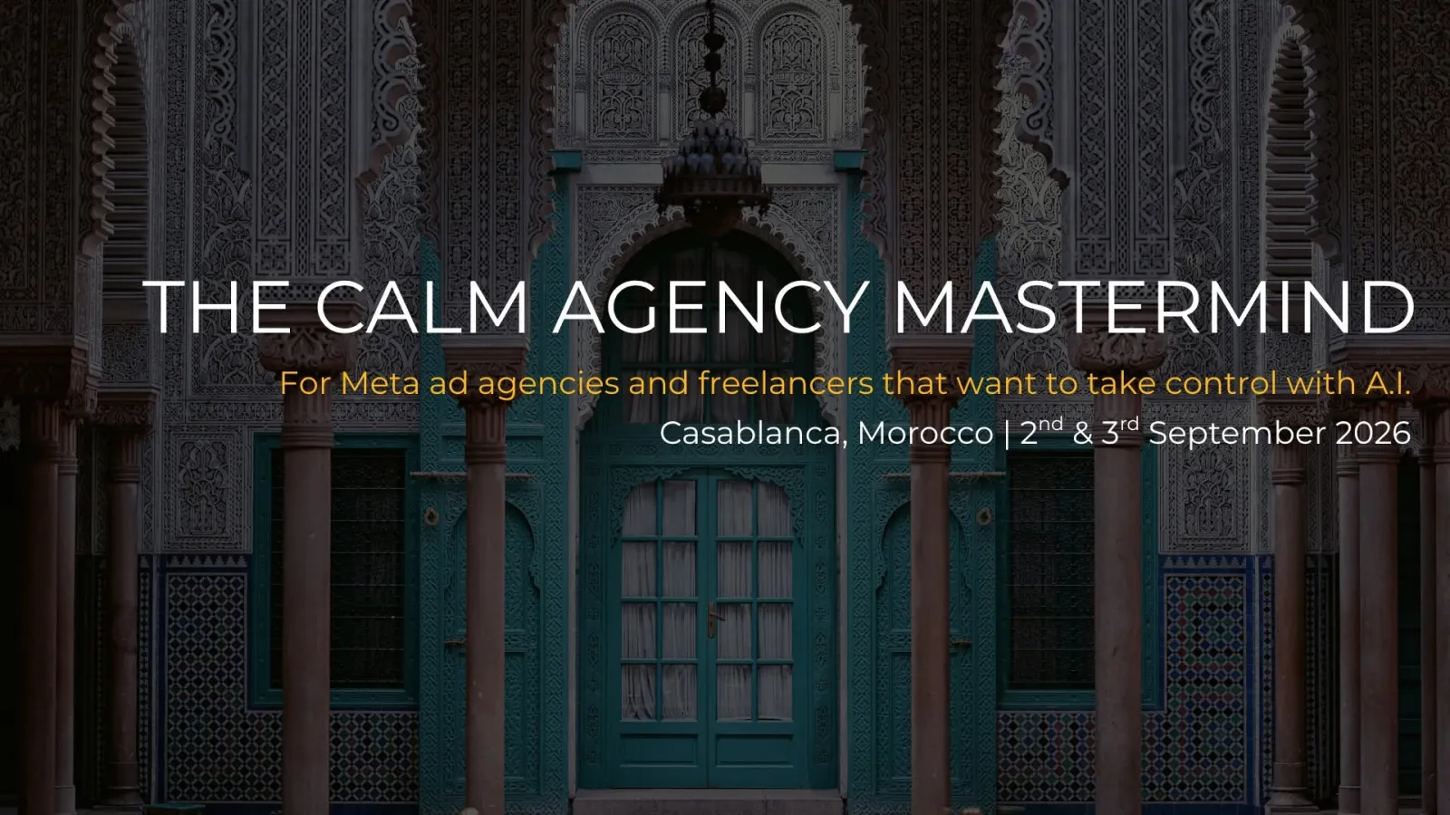 The CALM Ad Agency Mastermind — Maroc