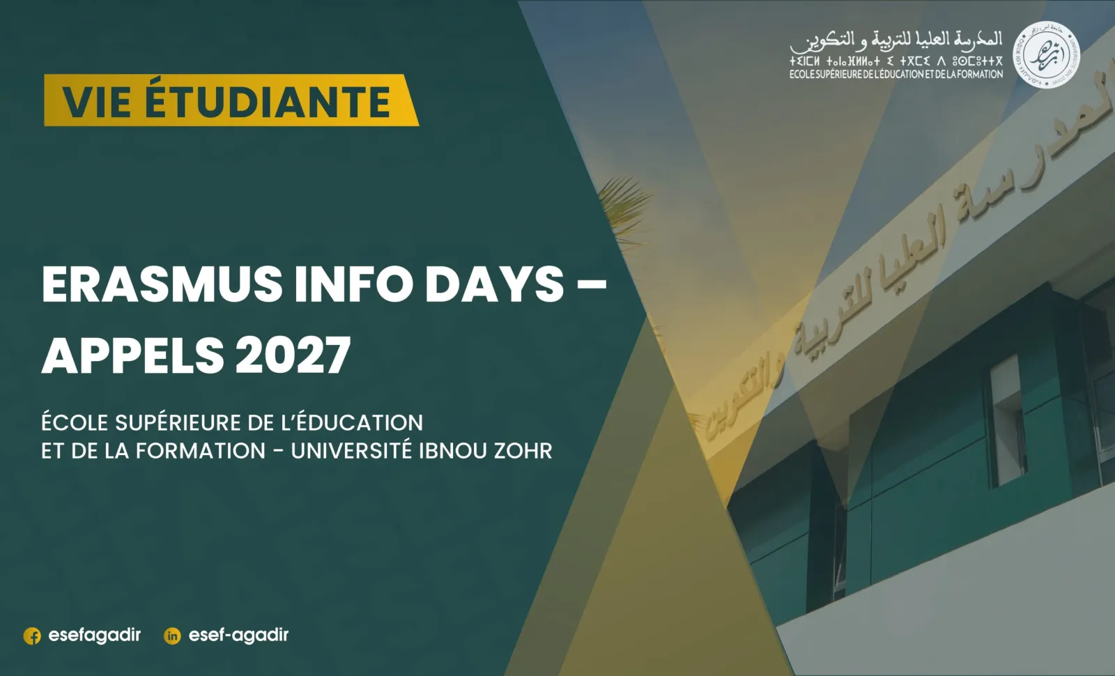 Erasmus+ Info Days — Appels à projets 2027