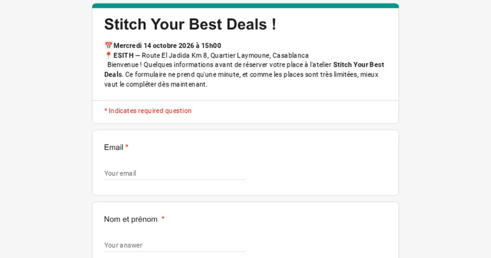 Wednesday Exchange by ESITH — « Sew Your Best Deals », négociation à l'international