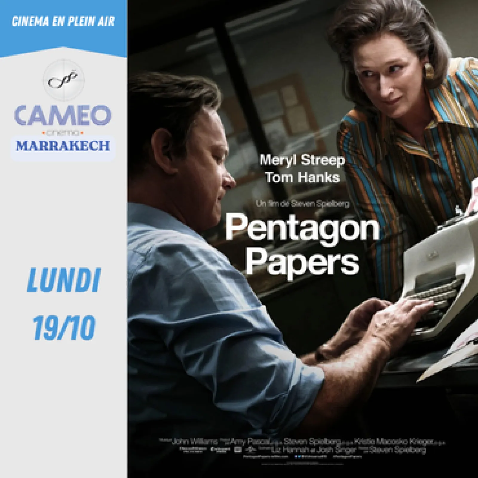 Pentagon Papers (VF) - 19 octobre 2026 — Cameo Cinema Marrakech