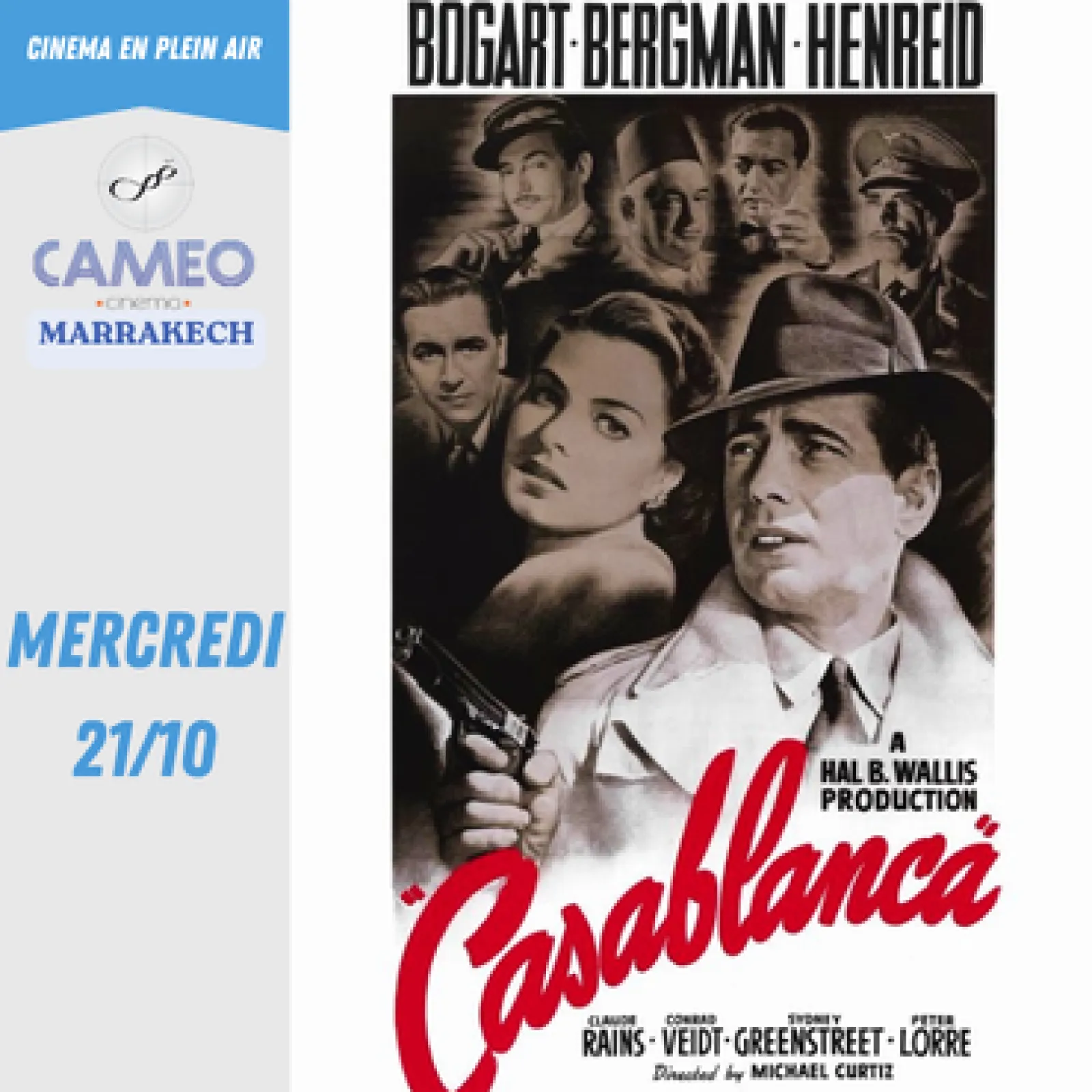 Casablanca (VF) - 21 octobre 2026 — Cameo Cinema Marrakech