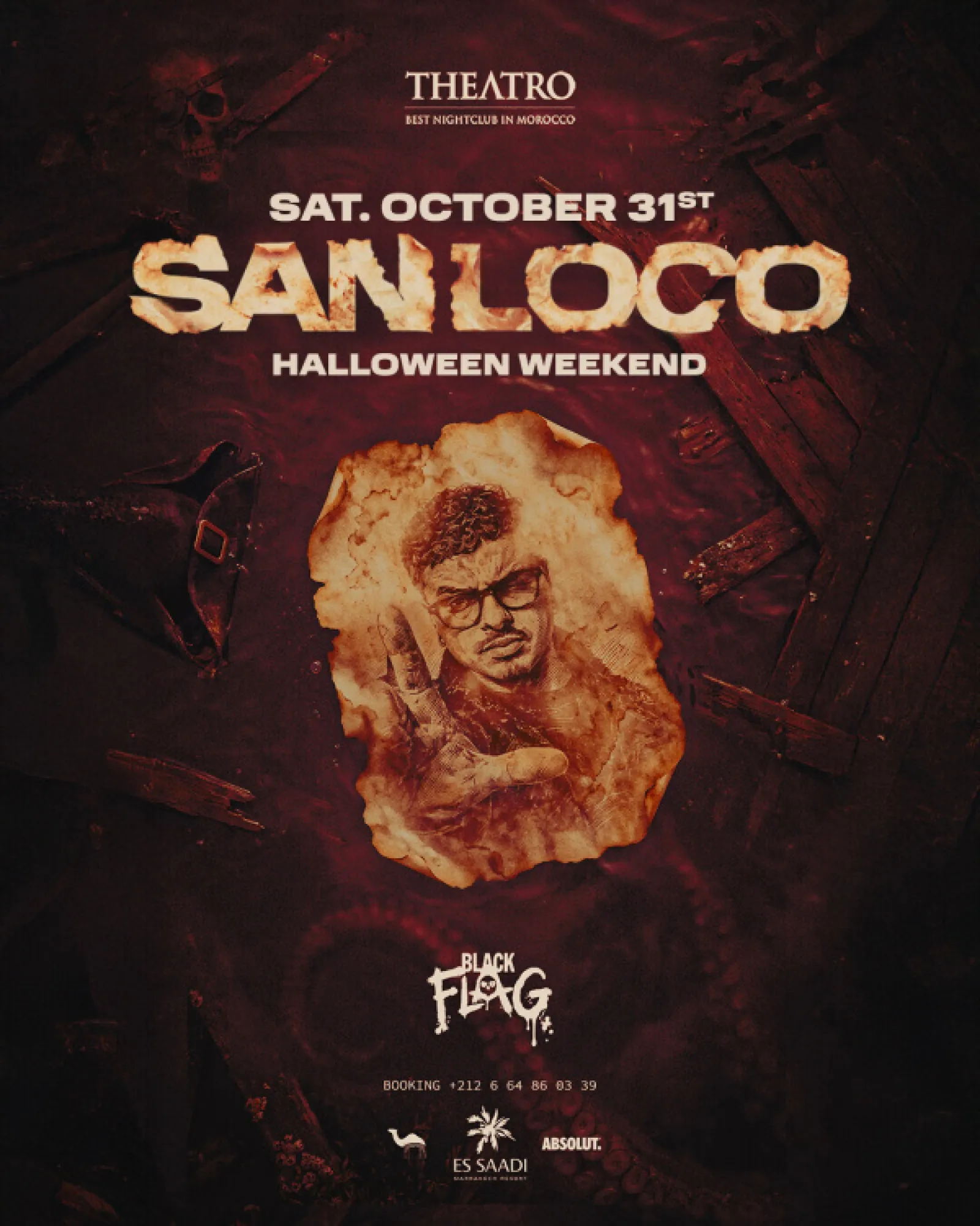 Halloween WKD x SAN LOCO — nuit 3 au Theatro Marrakech