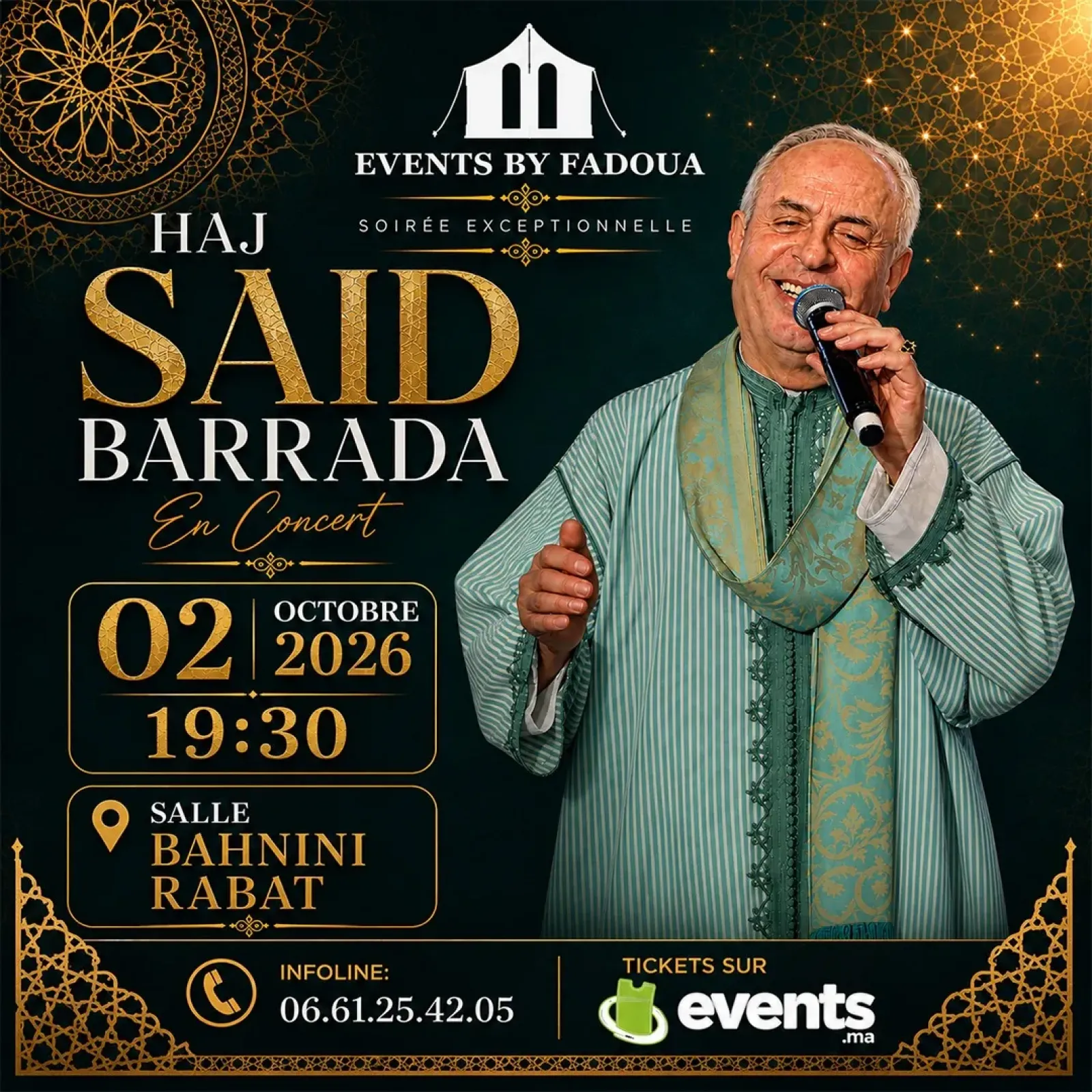 Haj Said Berrada en concert à Rabat