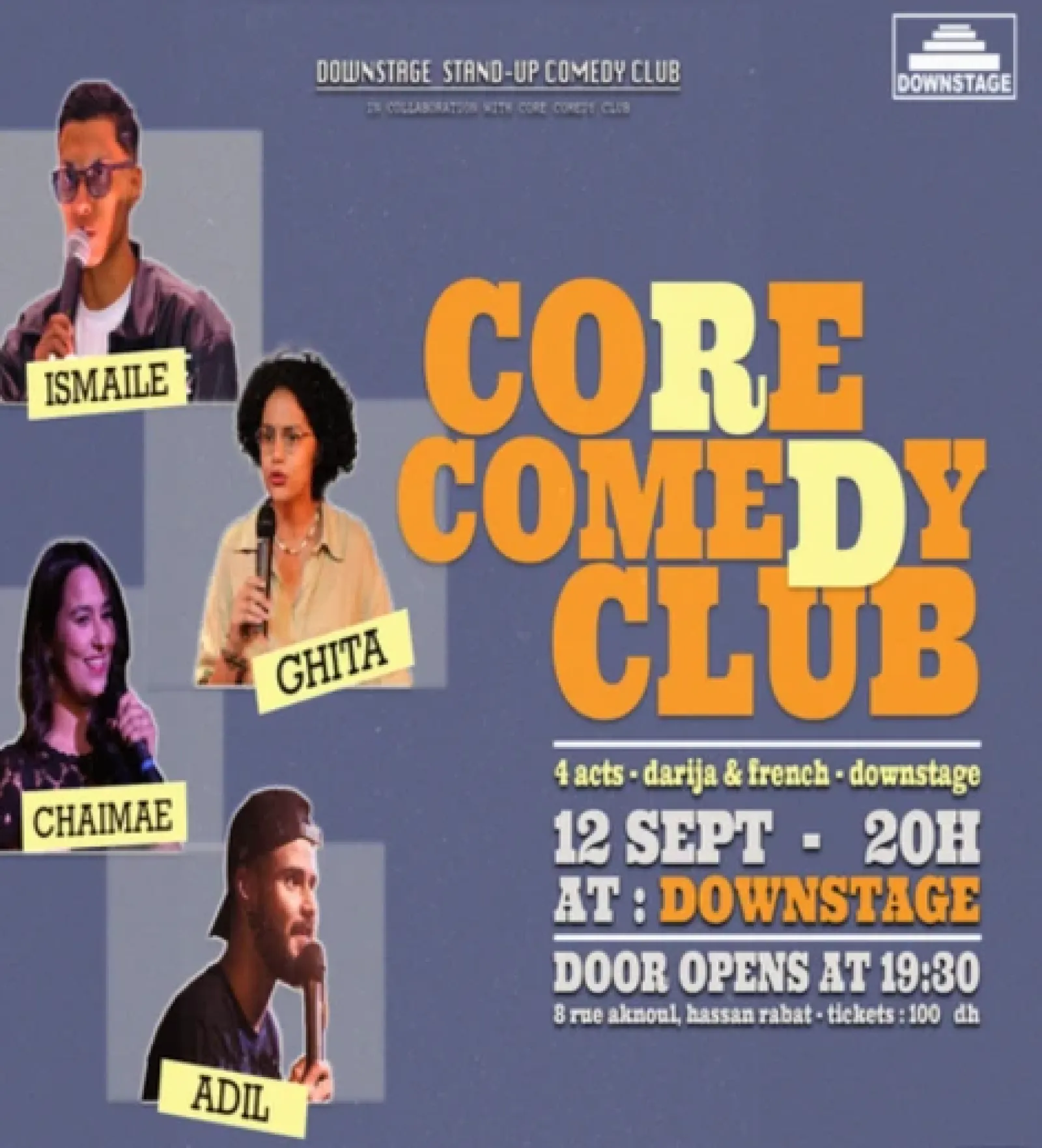 CORE Comedy Club à Rabat
