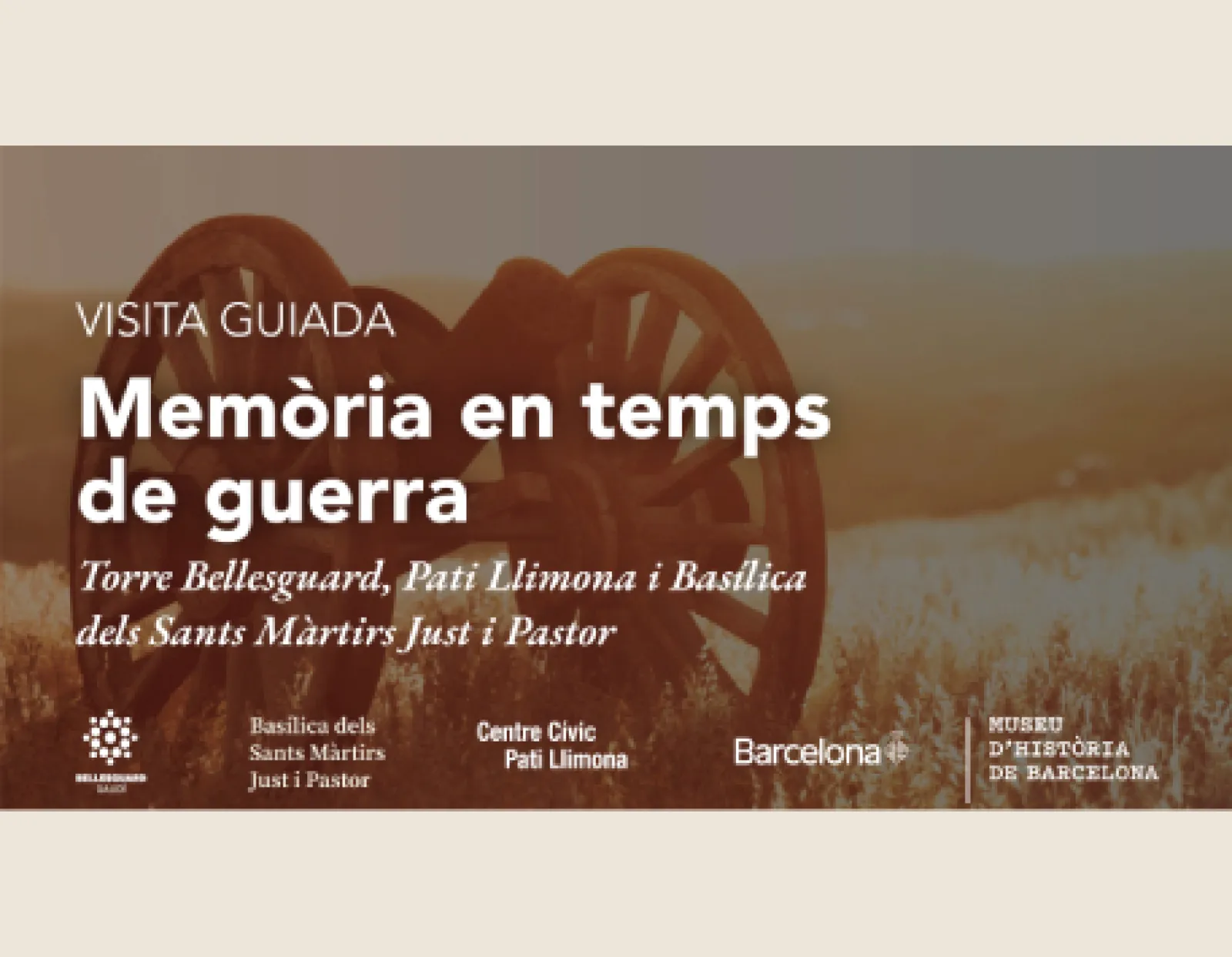 Memoria en tiempos de guerra. Visita guiada a la Torre Bellesguard, el Pati Llimona y la Basílica dels Sants Just i Pastor — Joan de Gualbes i Copons, entre Martí l’Humà y Antoni Gaudí