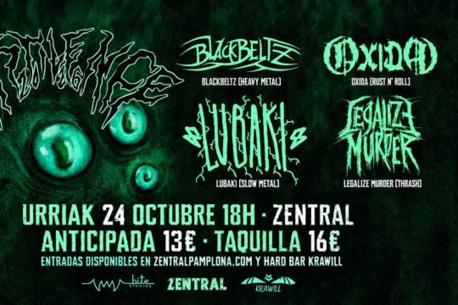 Festilence 2026: Lubaki + Legalize Murder + Oxida + Blackbeltz
