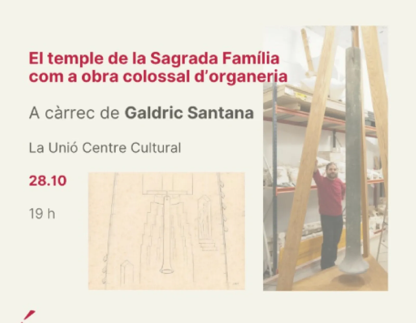 Conferencia "El templo de la Sagrada Família como obra colosal de organería" — El diseño y la construcción de las campanas de la Sagrada Família