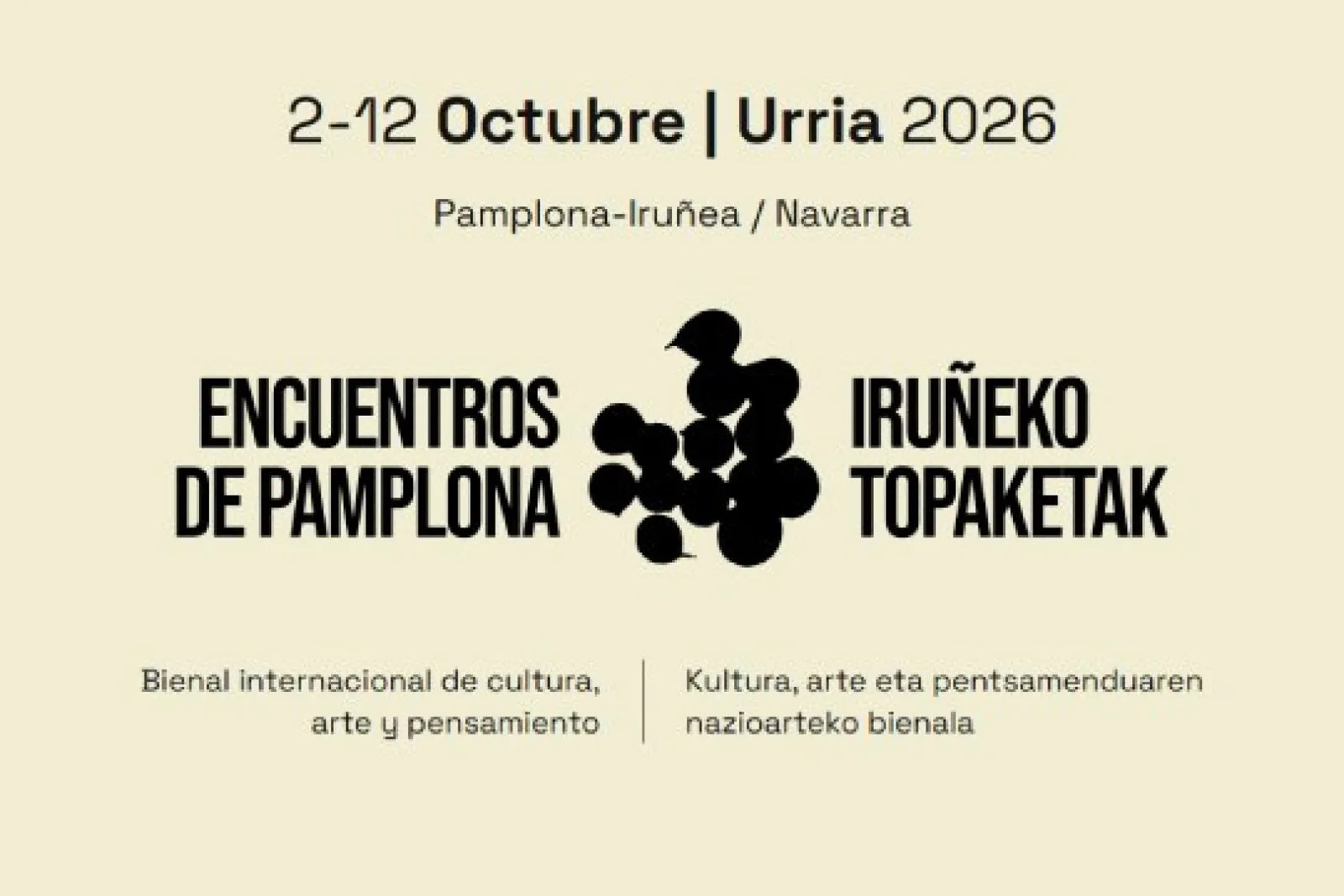 ENCUENTROS DE PAMPLONA 2026 - Bienal internacional de cultura, arte y pensamiento