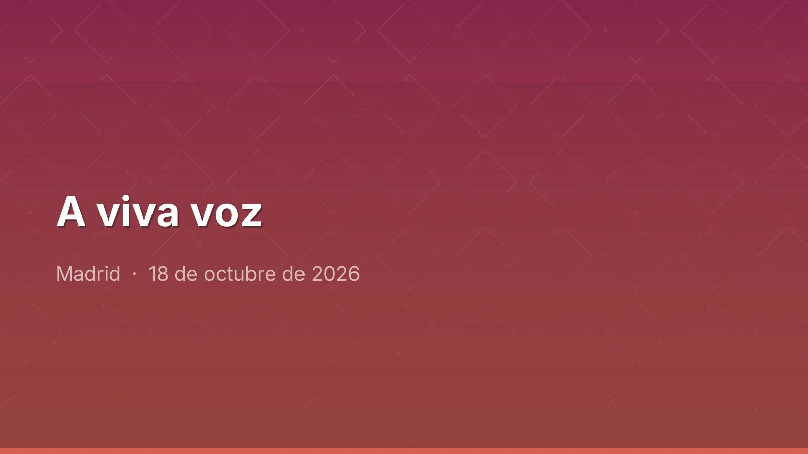 A viva voz
