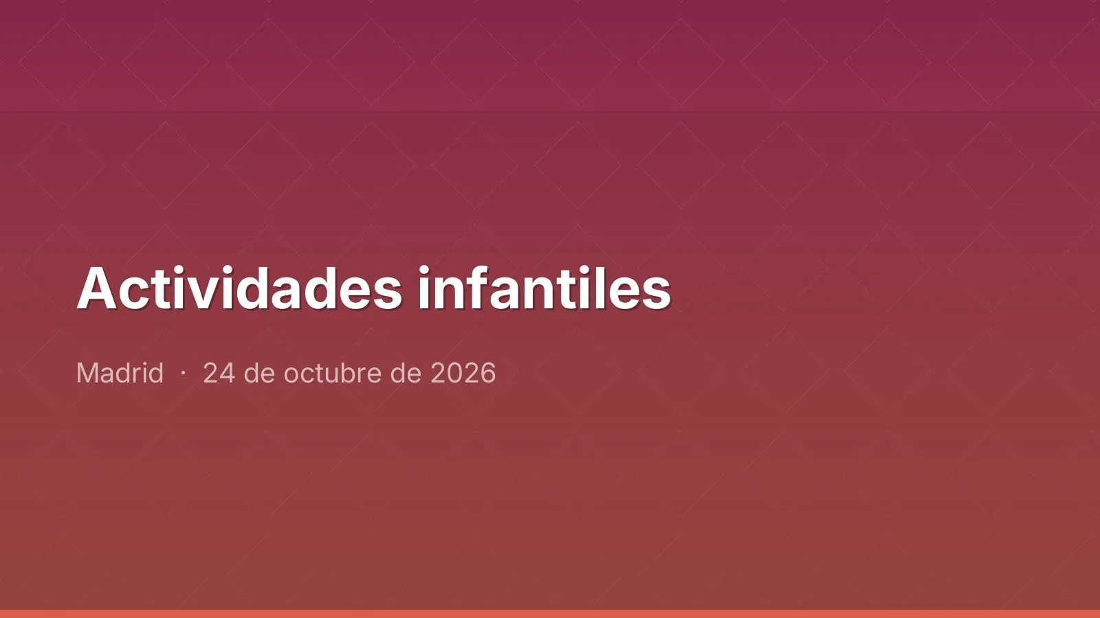 Children's activities