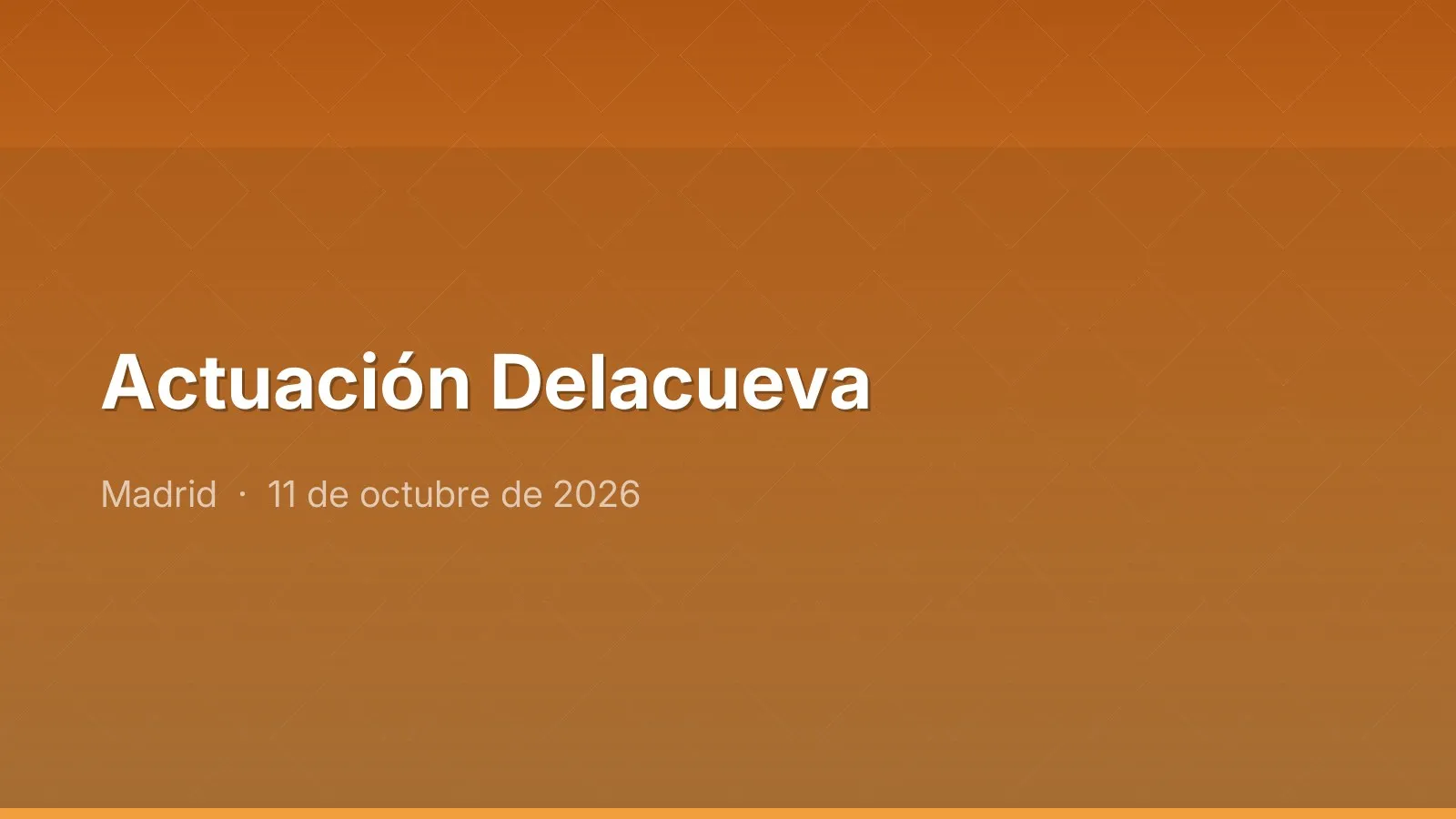 Actuación Delacueva