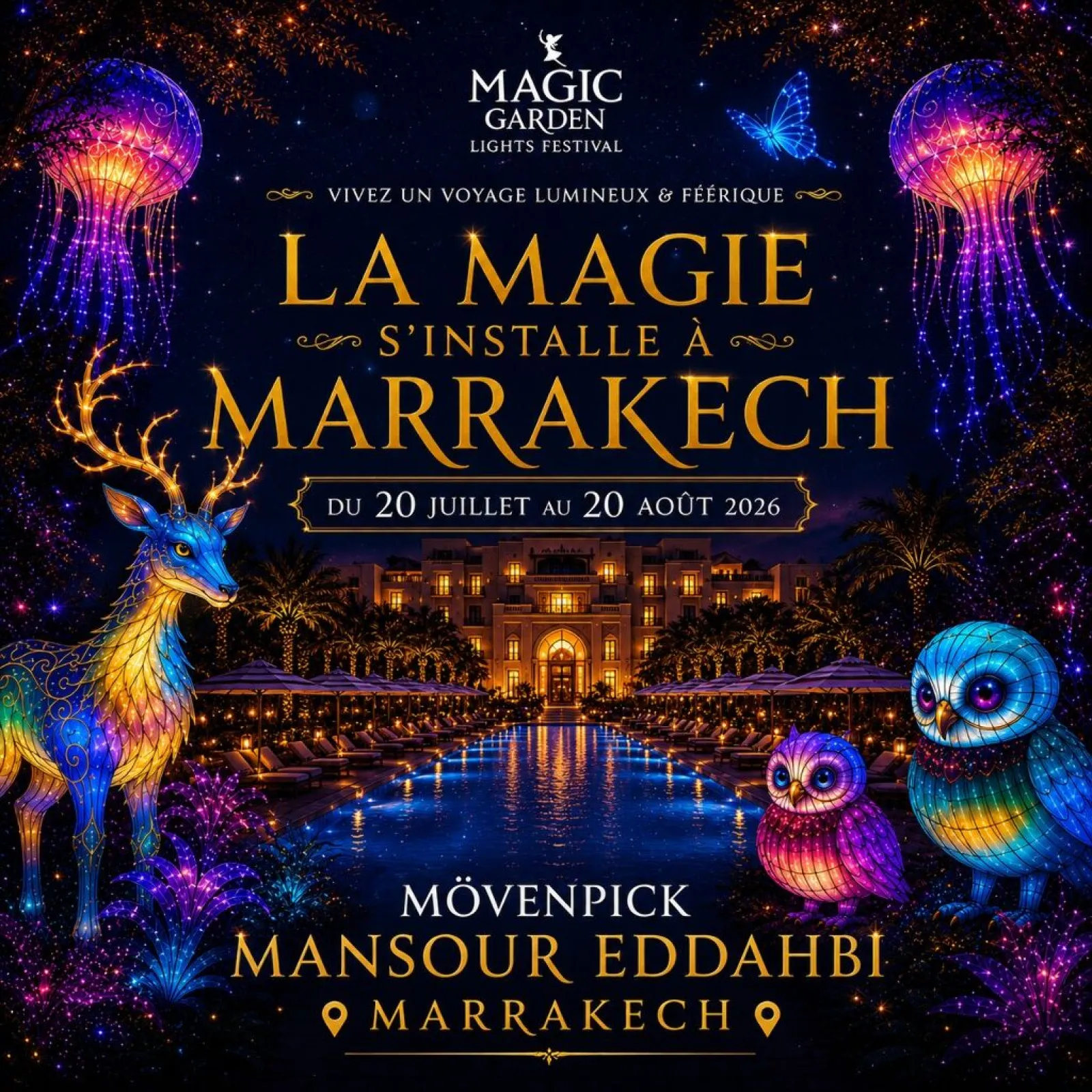 Magic Garden Light Festival Marrakech