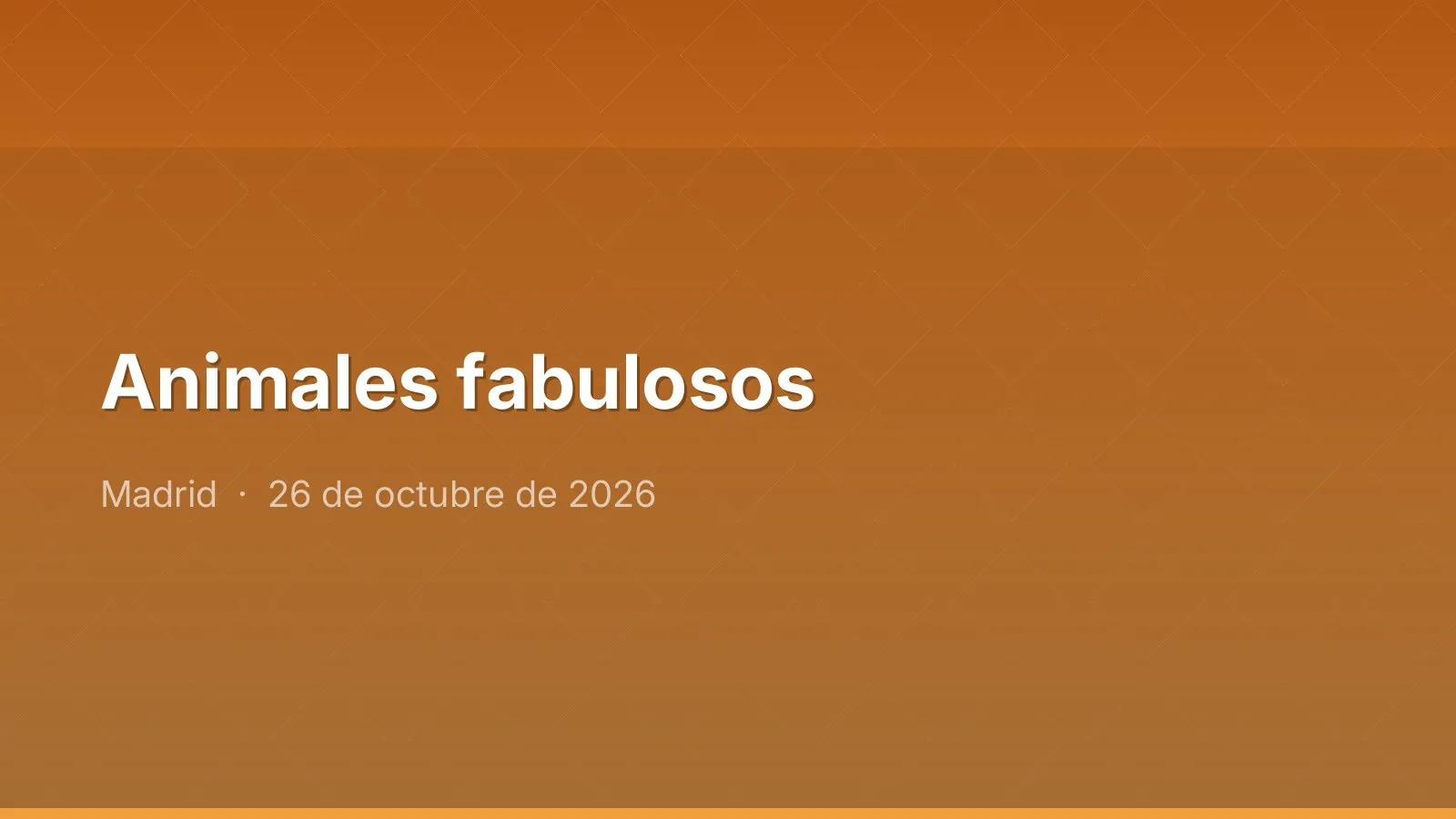 Animales fabulosos
