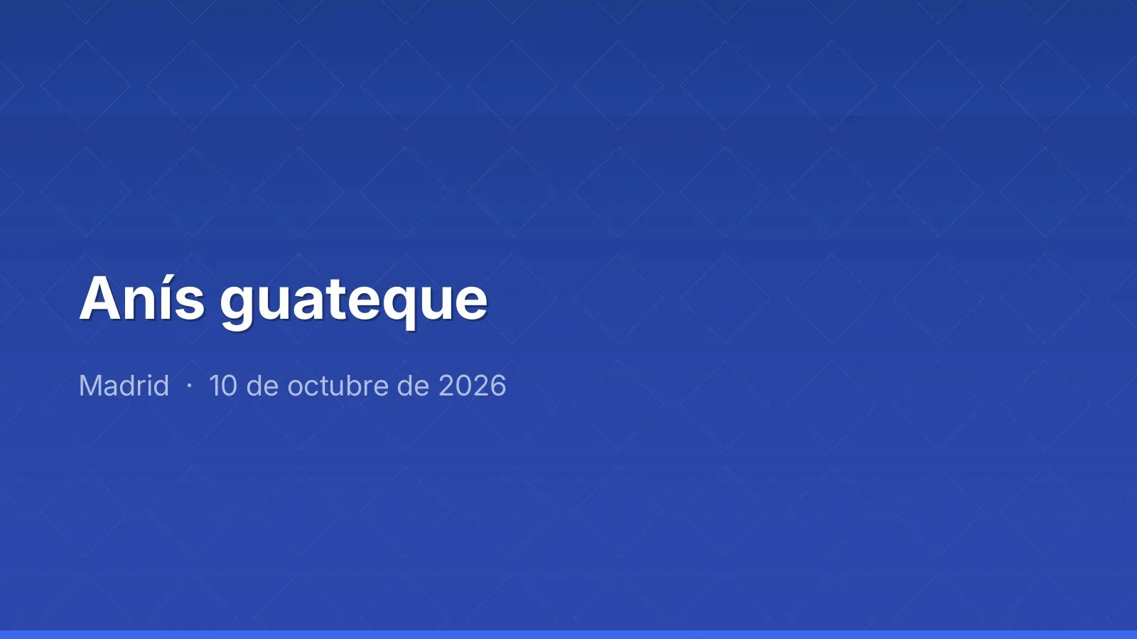 Anís guateque