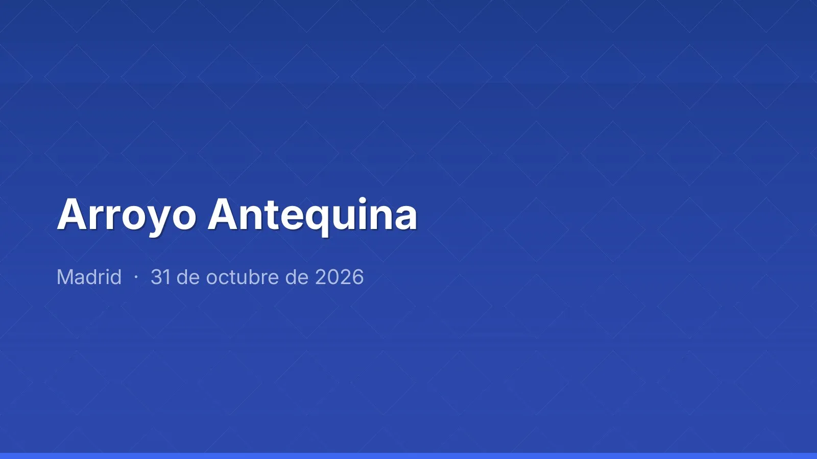 Arroyo Antequina