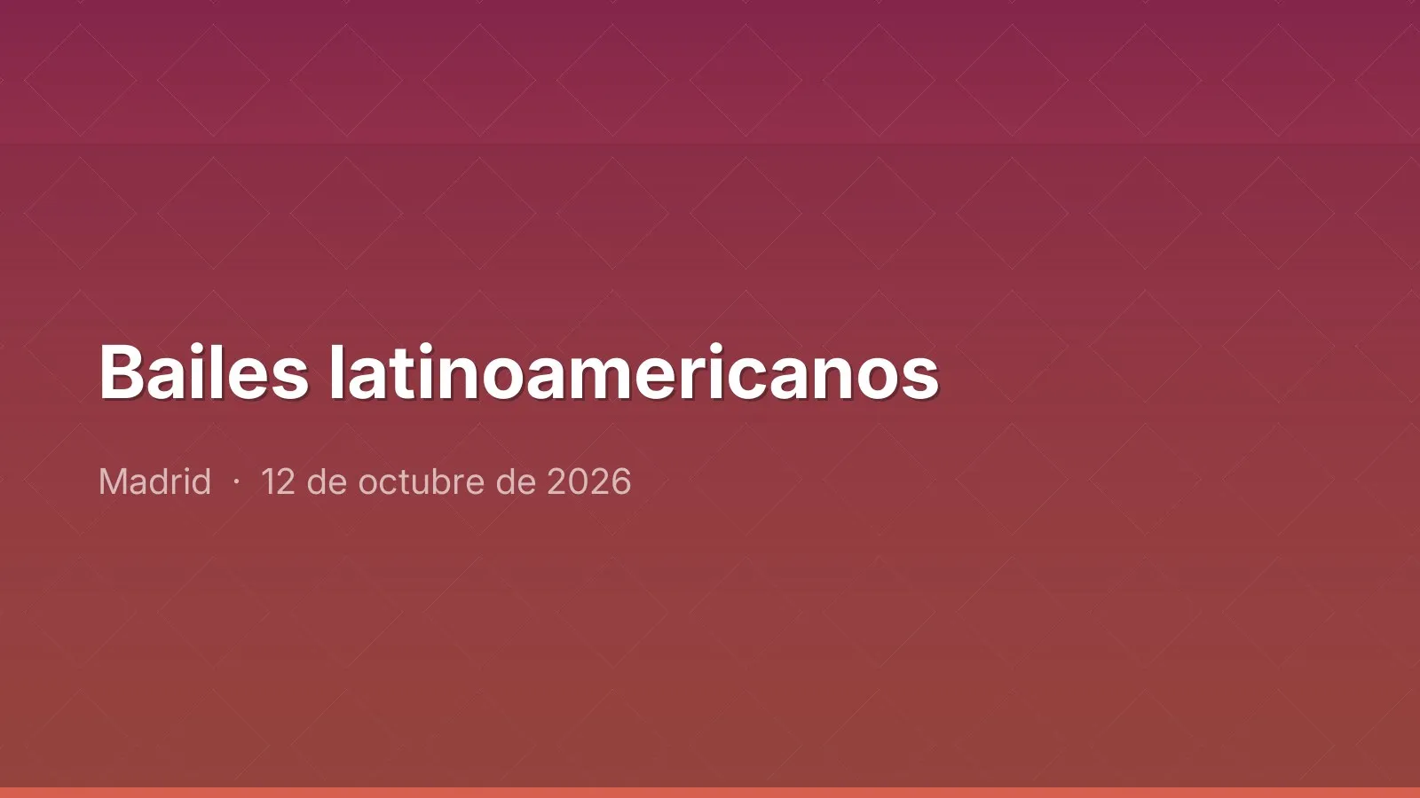 Bailes latinoamericanos