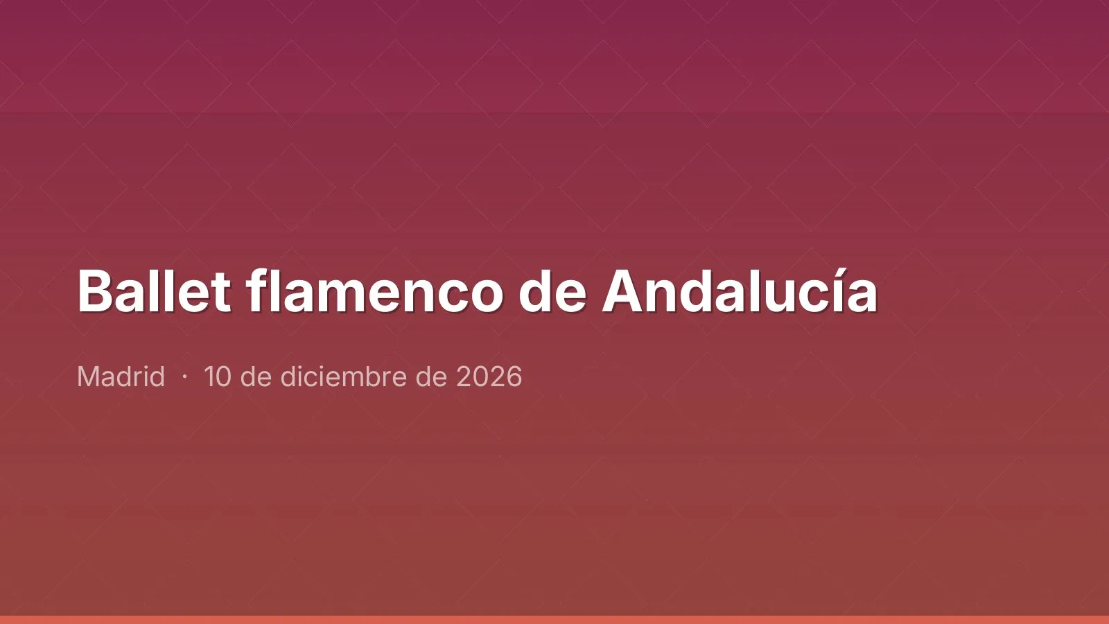 Ballet flamenco de Andalucía