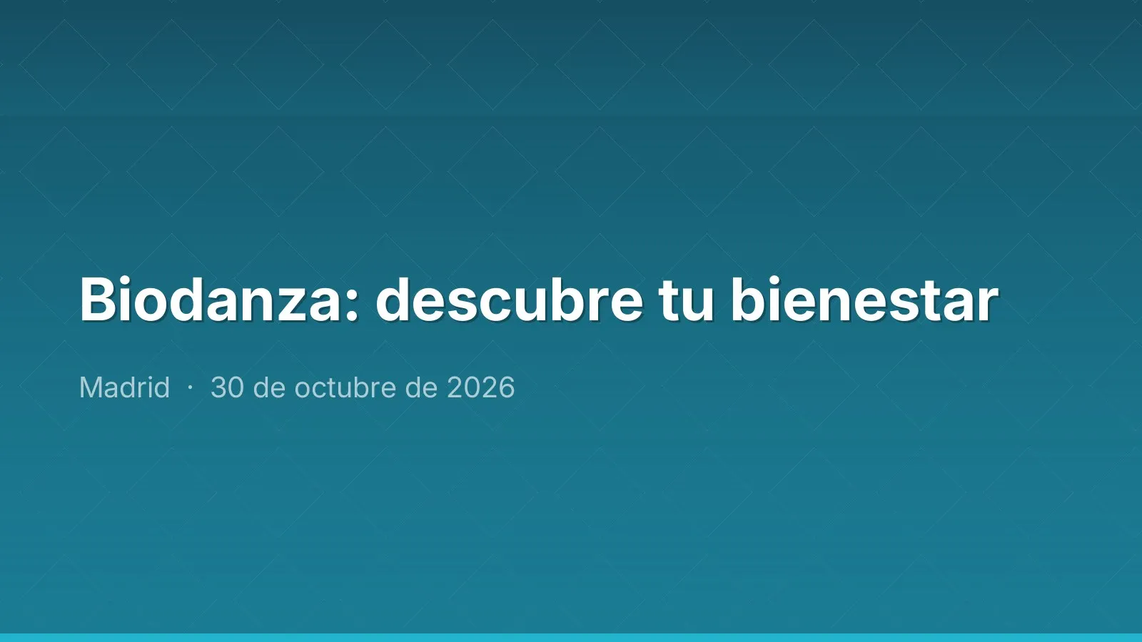 Biodanza: descubre tu bienestar
