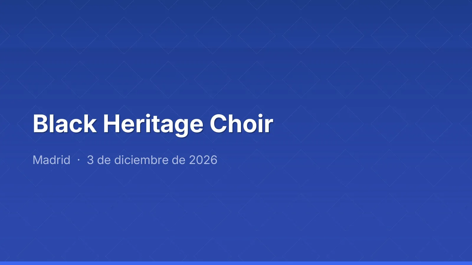 Black Heritage Choir