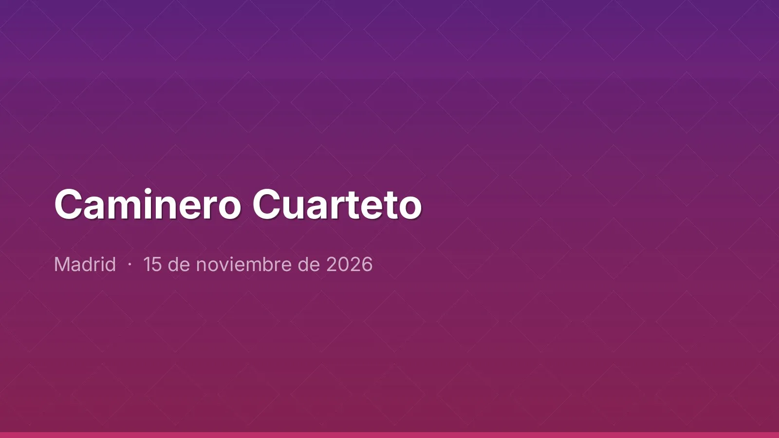 Caminero Quartet