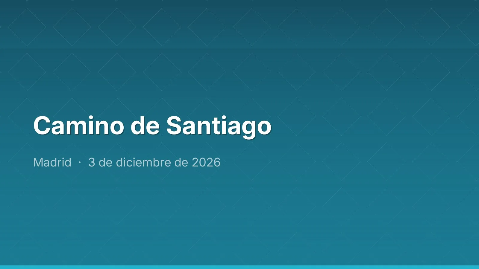 Camino de Santiago
