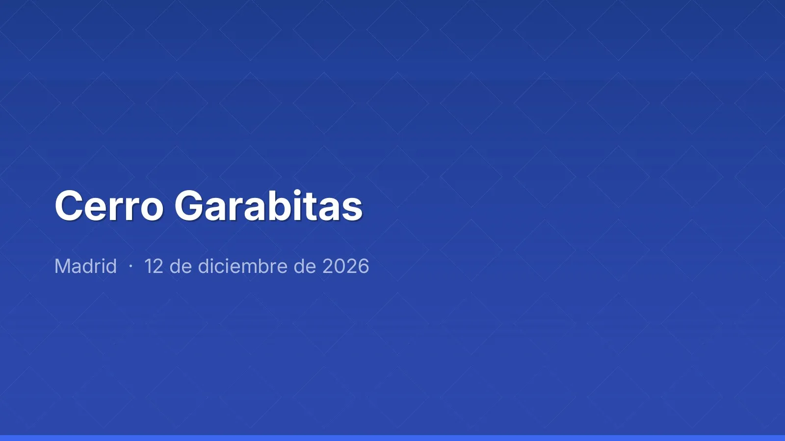 Cerro Garabitas