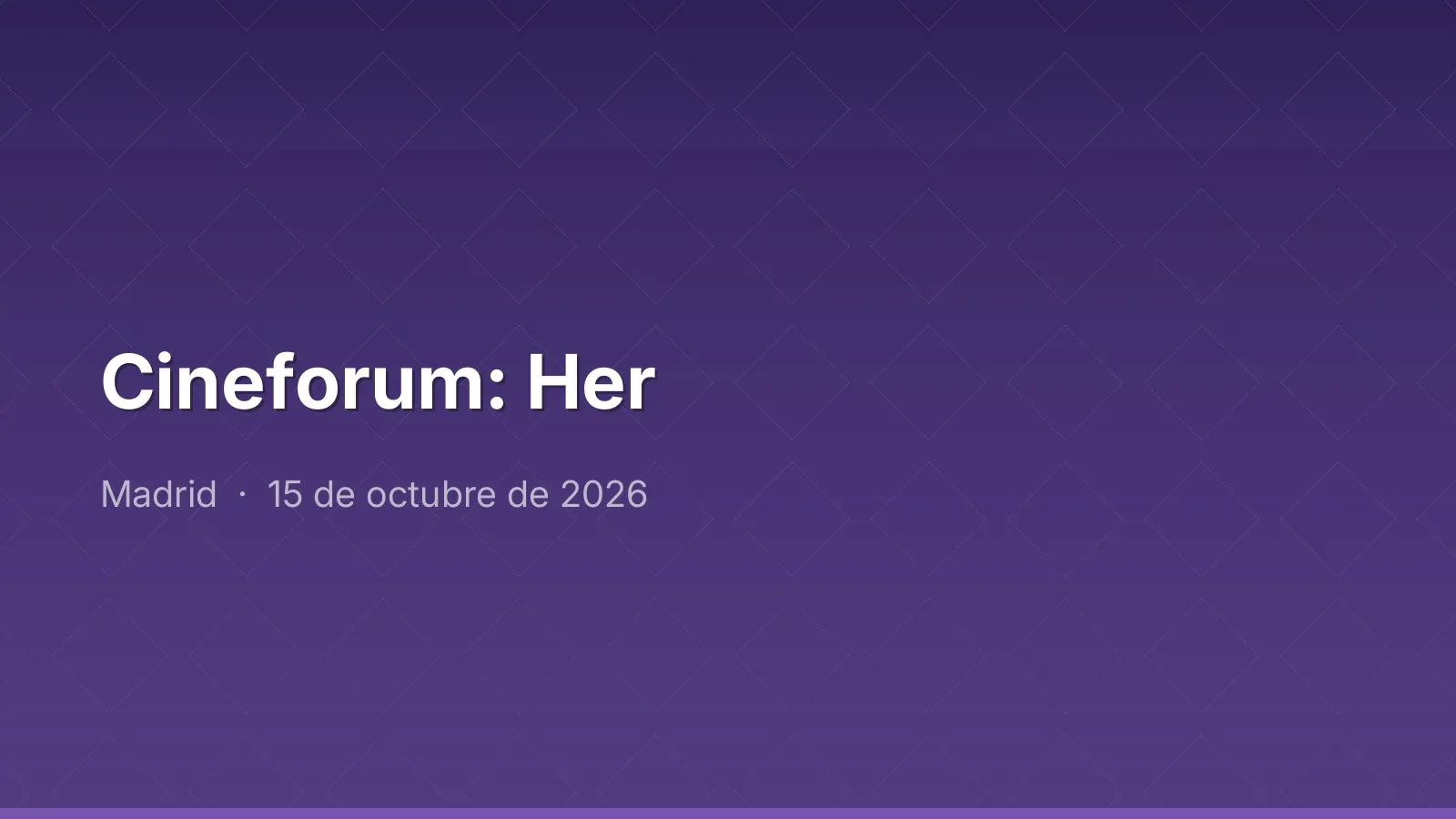 Cineforum: Her