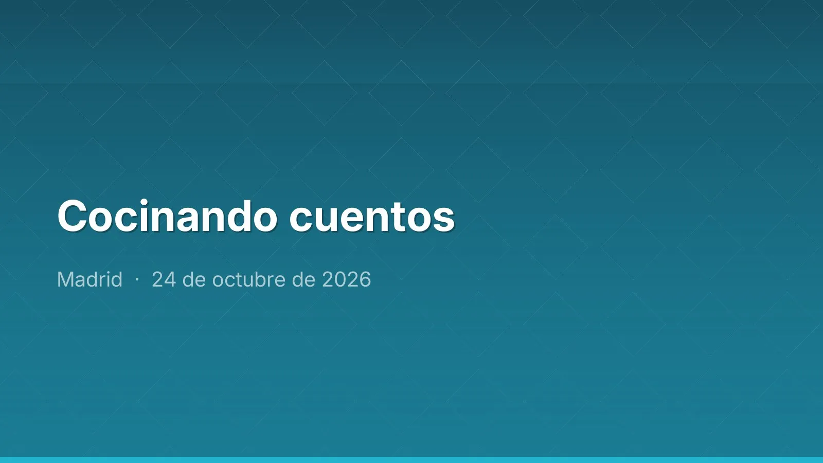 Cocinando cuentos