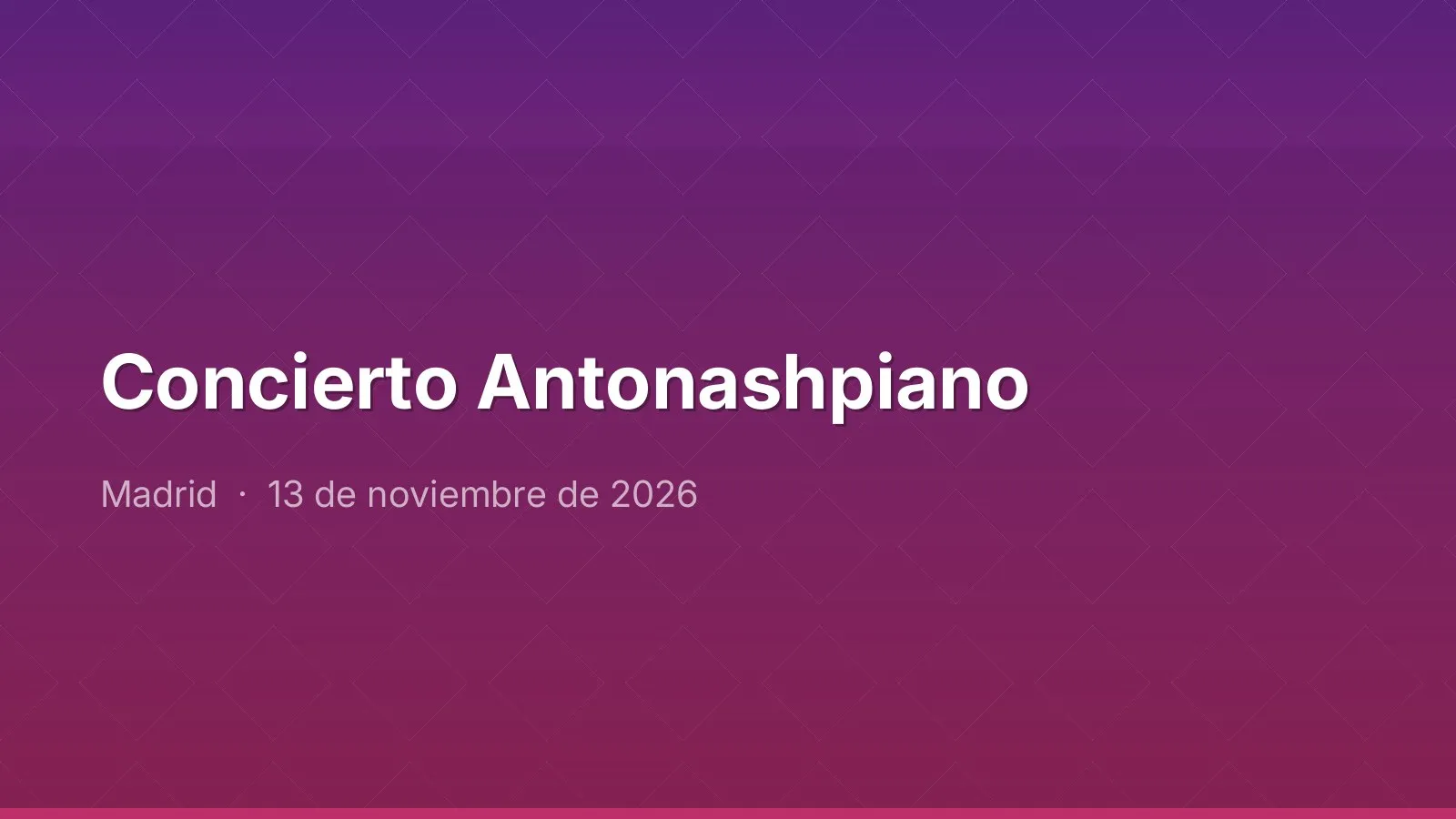 Antonashpiano concert